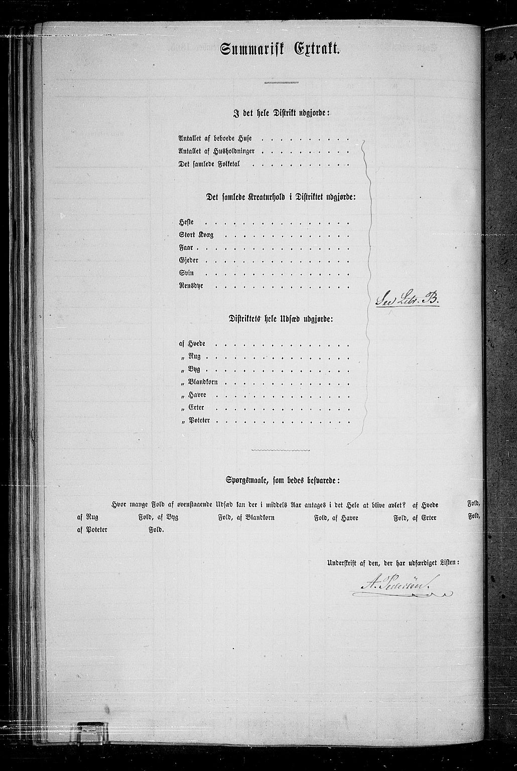 RA, 1865 census for Vestre Toten, 1865, p. 85