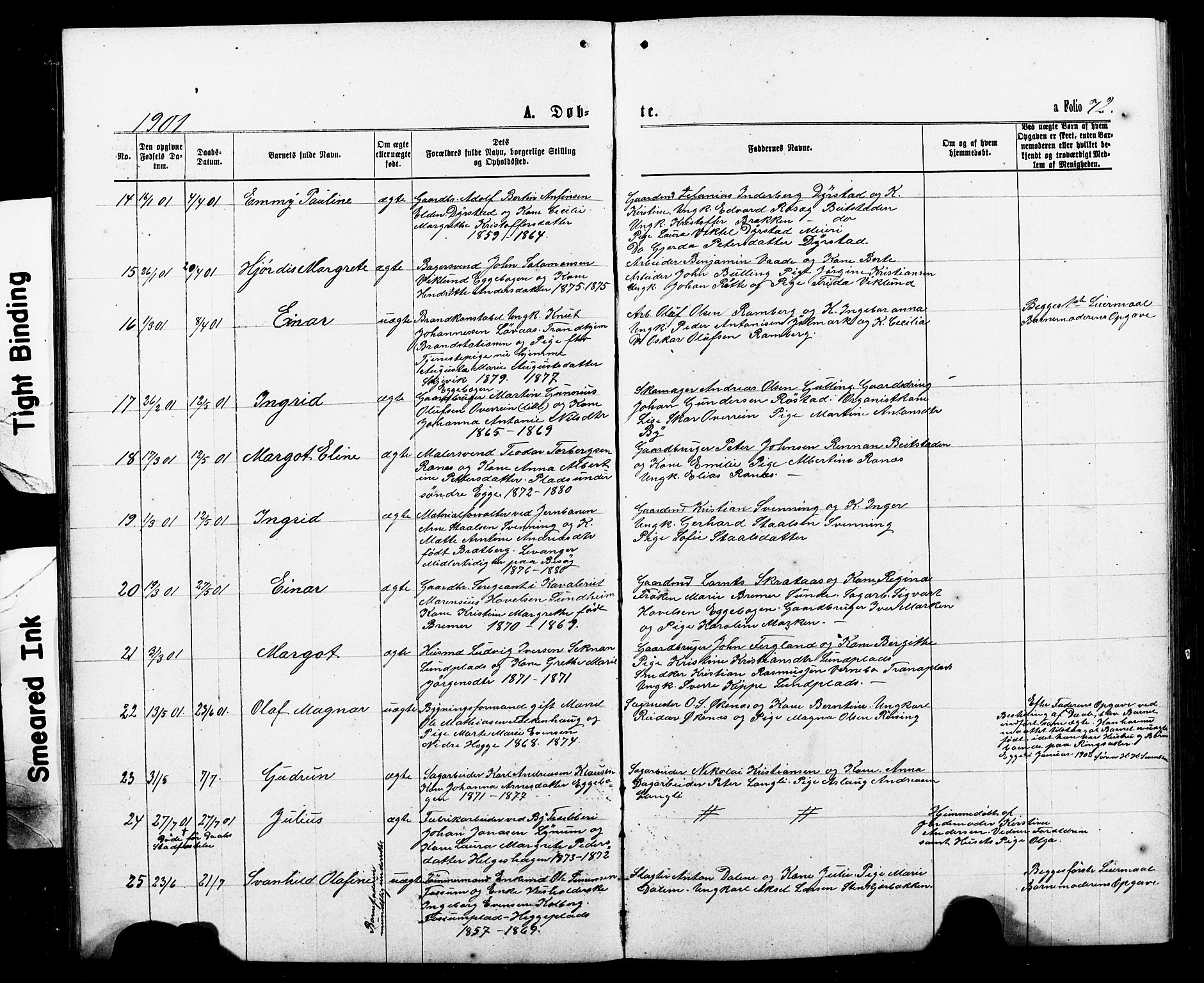 Ministerialprotokoller, klokkerbøker og fødselsregistre - Nord-Trøndelag, AV/SAT-A-1458/740/L0380: Parish register (copy) no. 740C01, 1868-1902, p. 72