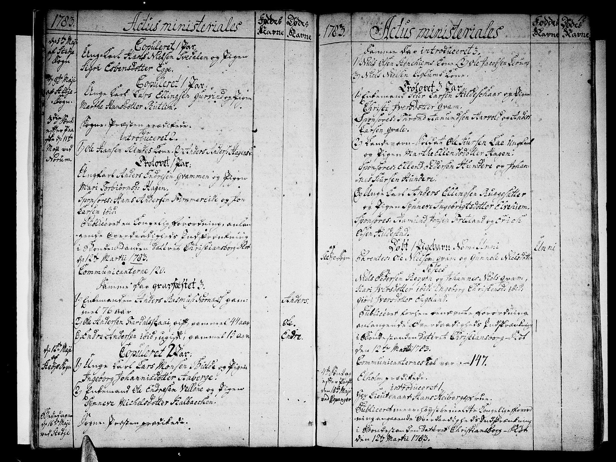Sogndal sokneprestembete, SAB/A-81301/H/Haa/Haaa/L0007: Parish register (official) no. A 7, 1782-1795, p. 12