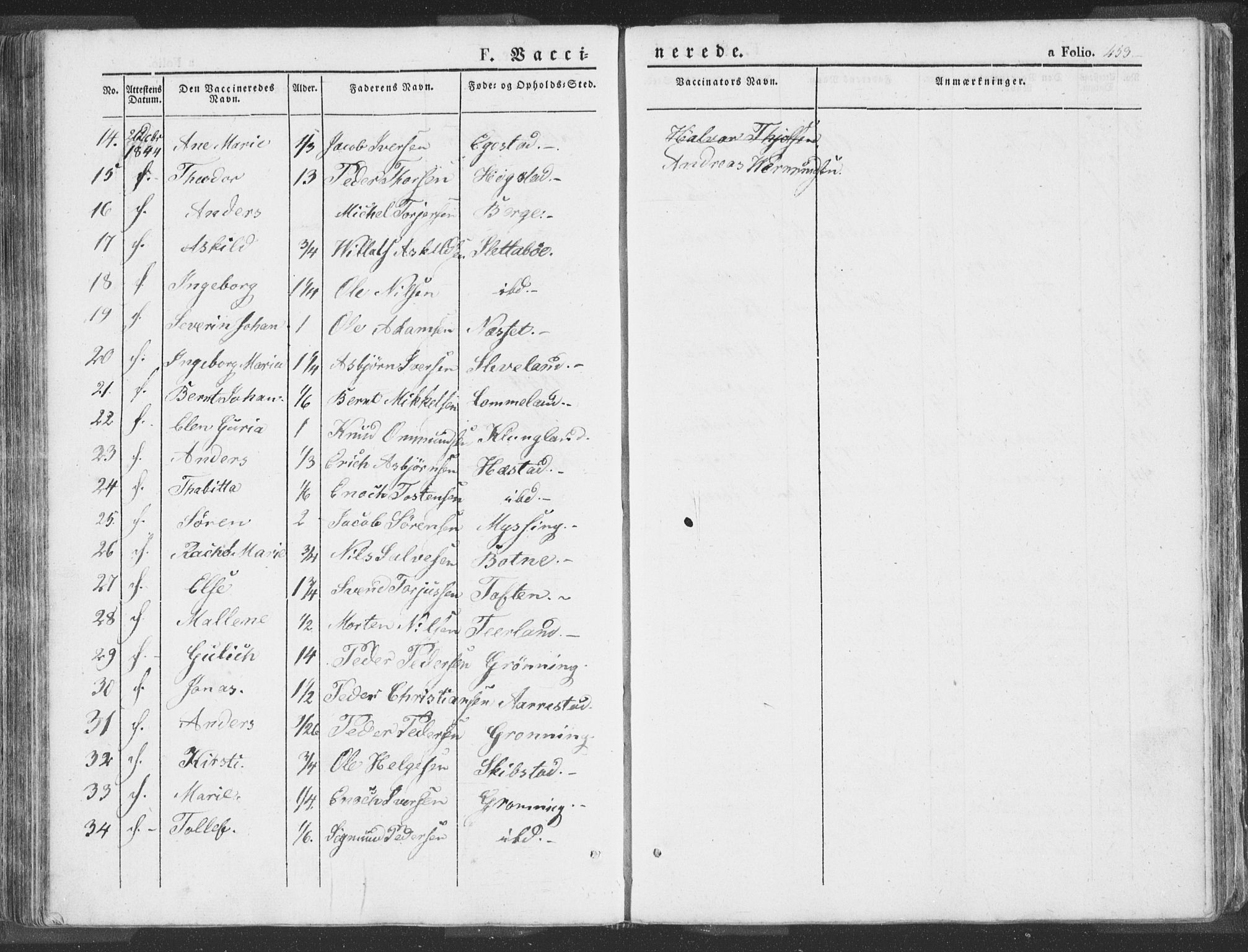 Helleland sokneprestkontor, AV/SAST-A-101810: Parish register (official) no. A 6.2, 1834-1863, p. 453