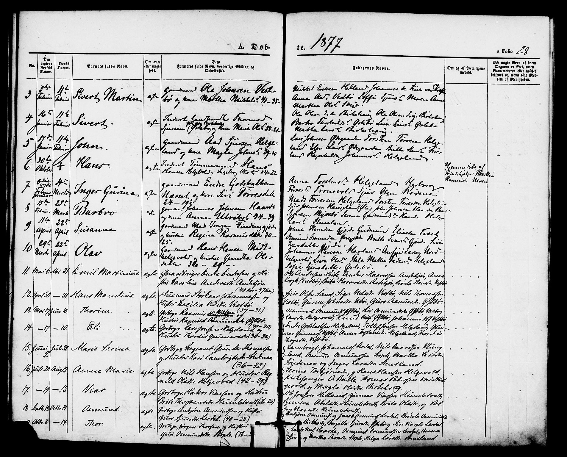 Vikedal sokneprestkontor, AV/SAST-A-101840/01/IV: Parish register (official) no. A 8, 1868-1885, p. 28