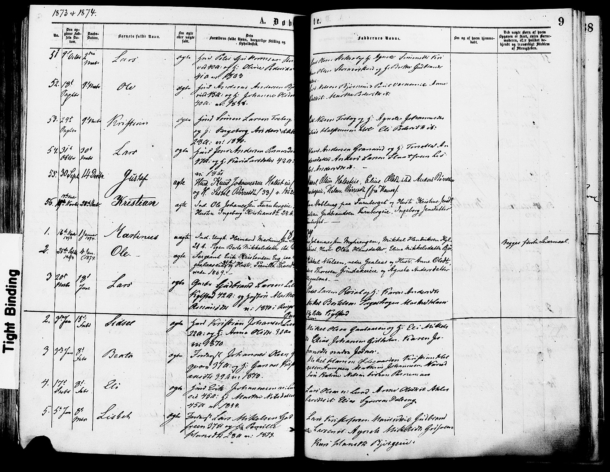 Vang prestekontor, Hedmark, SAH/PREST-008/H/Ha/Haa/L0013: Parish register (official) no. 13, 1855-1879, p. 9