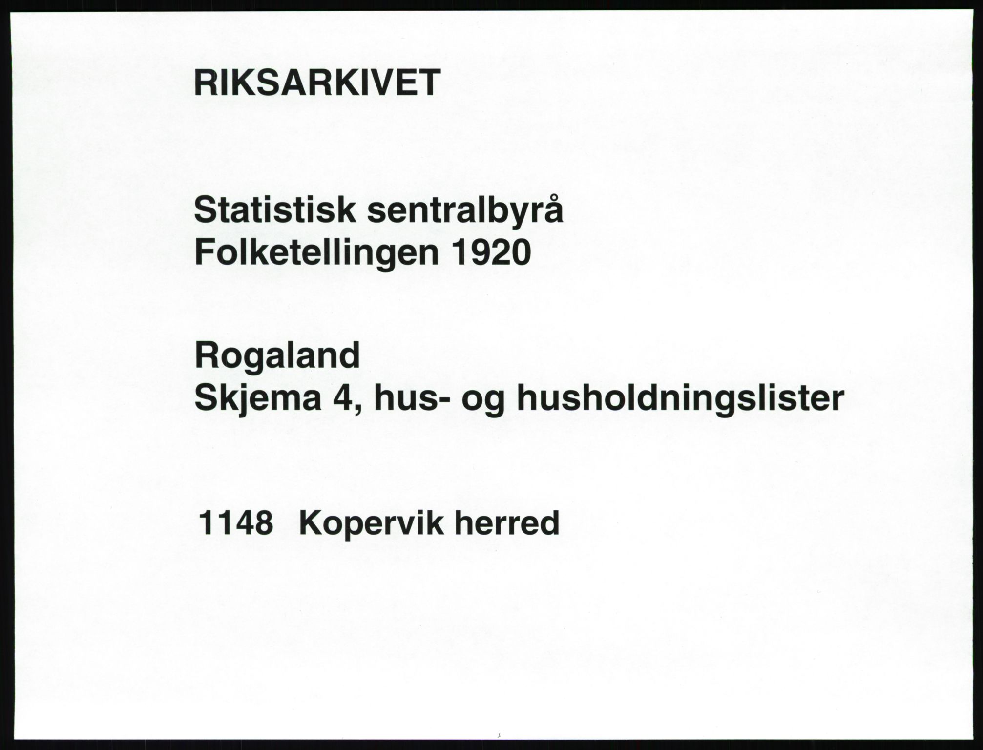 SAST, 1920 census for Stangaland, 1920, p. 25