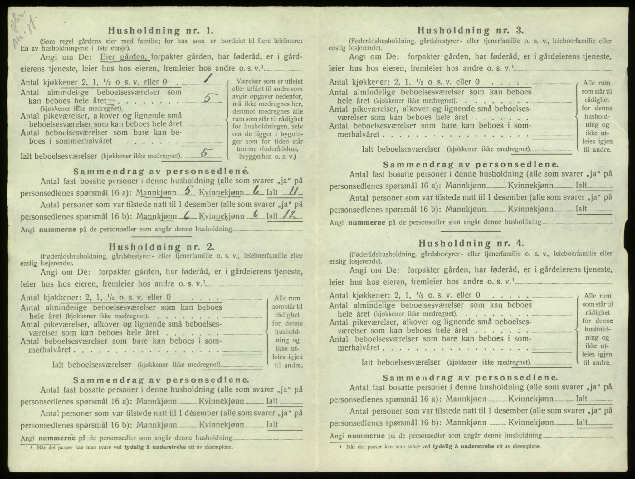 SAB, 1920 census for Stryn, 1920, p. 74