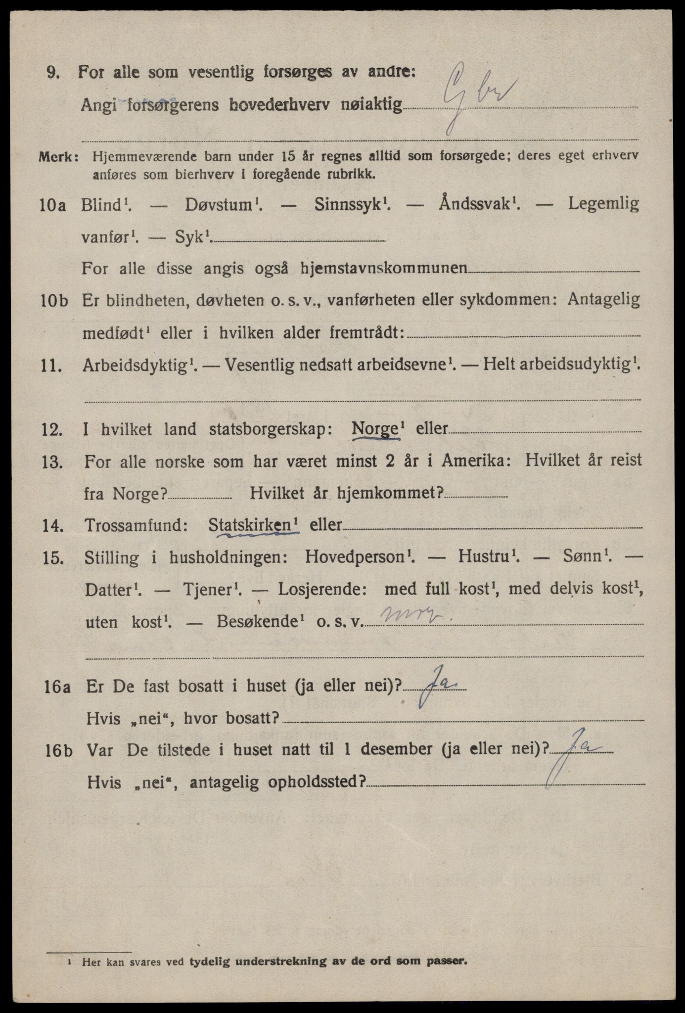 SAST, 1920 census for Vikedal, 1920, p. 2928