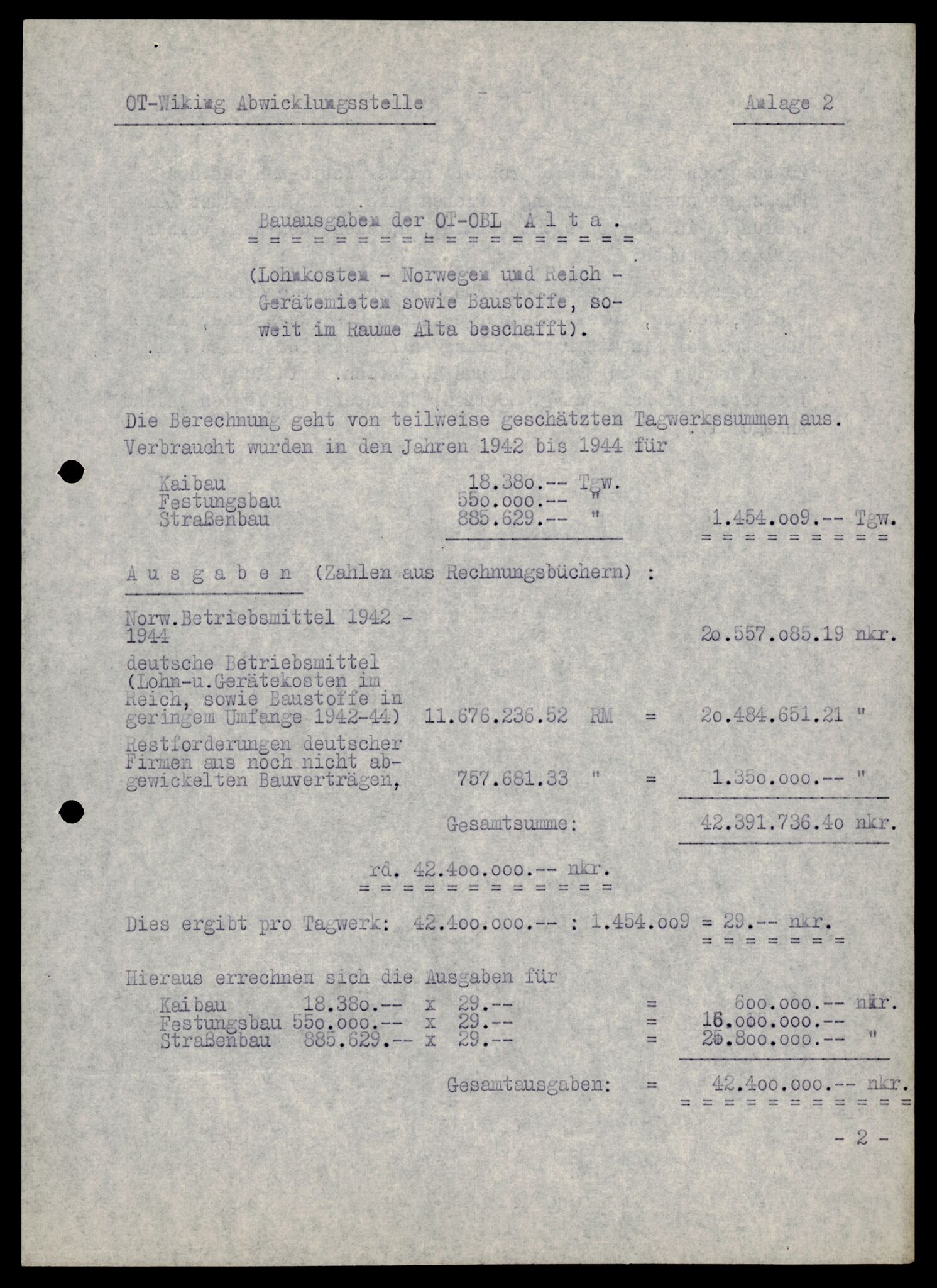Forsvarets Overkommando. 2 kontor. Arkiv 11.4. Spredte tyske arkivsaker, AV/RA-RAFA-7031/D/Dar/Darb/L0002: Reichskommissariat, 1940-1945, p. 330