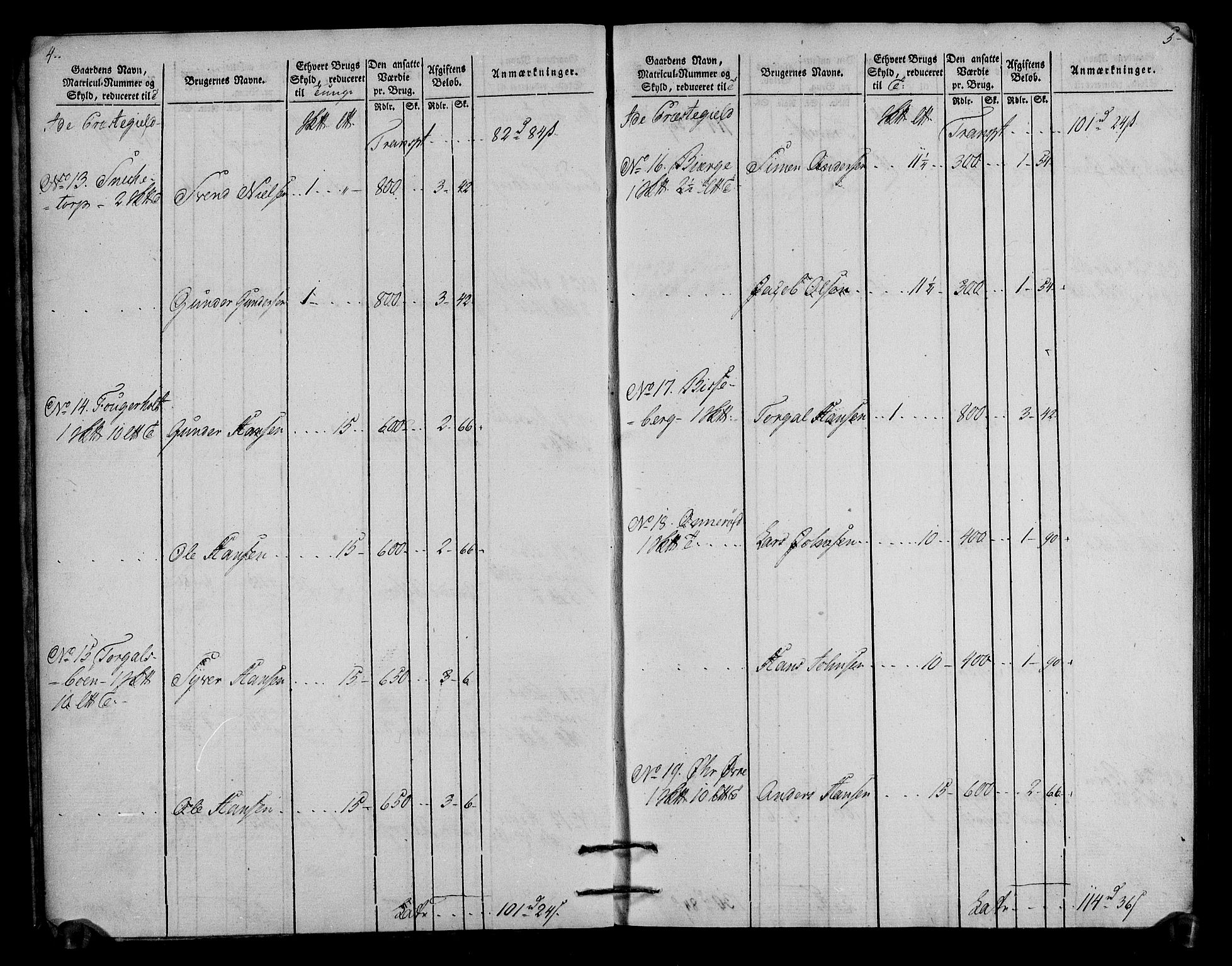 Rentekammeret inntil 1814, Realistisk ordnet avdeling, AV/RA-EA-4070/N/Ne/Nea/L0006: Idd og Marker fogderi. Oppebørselsregister, 1803, p. 5