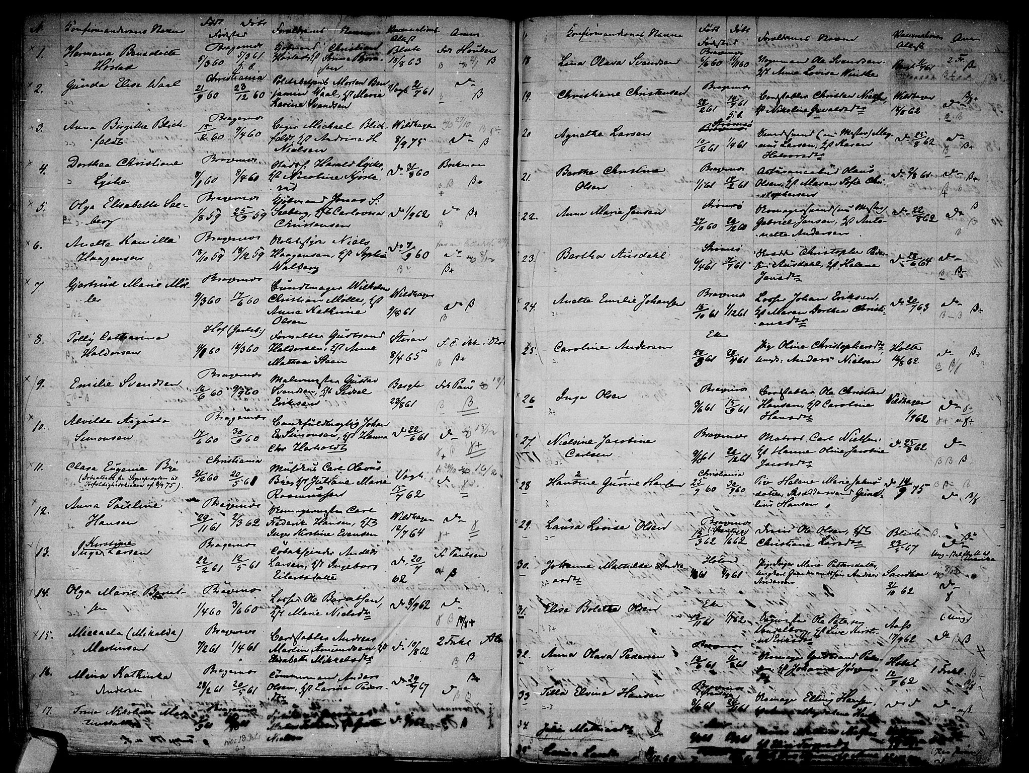 Bragernes kirkebøker, AV/SAKO-A-6/G/Ga/L0003: Parish register (copy) no. 3, 1864-1878