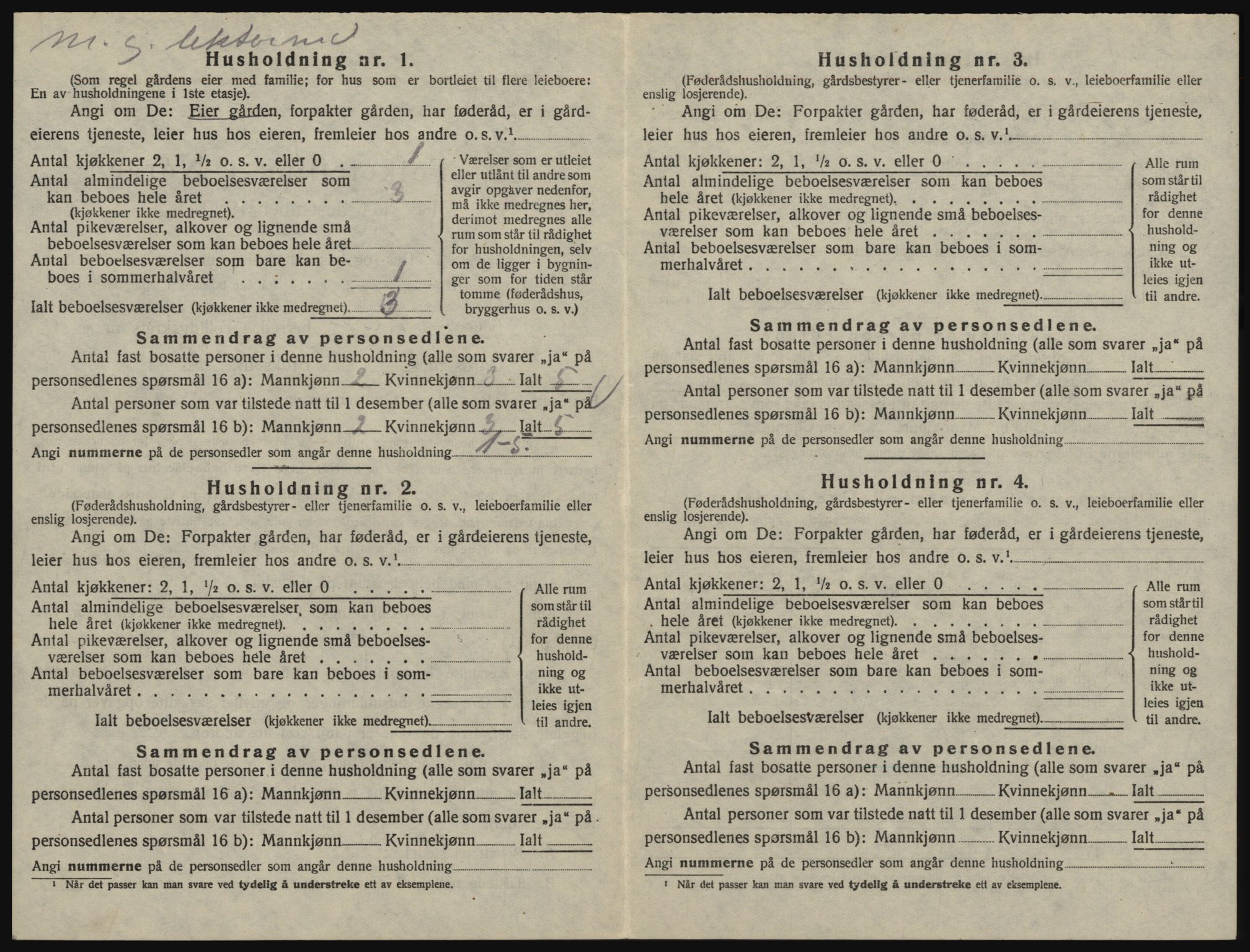 SAO, 1920 census for Glemmen, 1920, p. 508