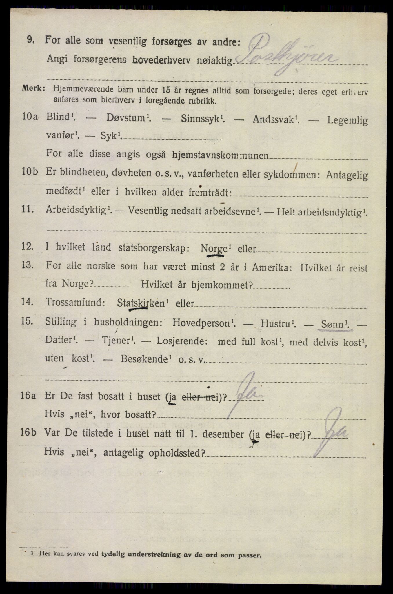 SAKO, 1920 census for Sem, 1920, p. 13388