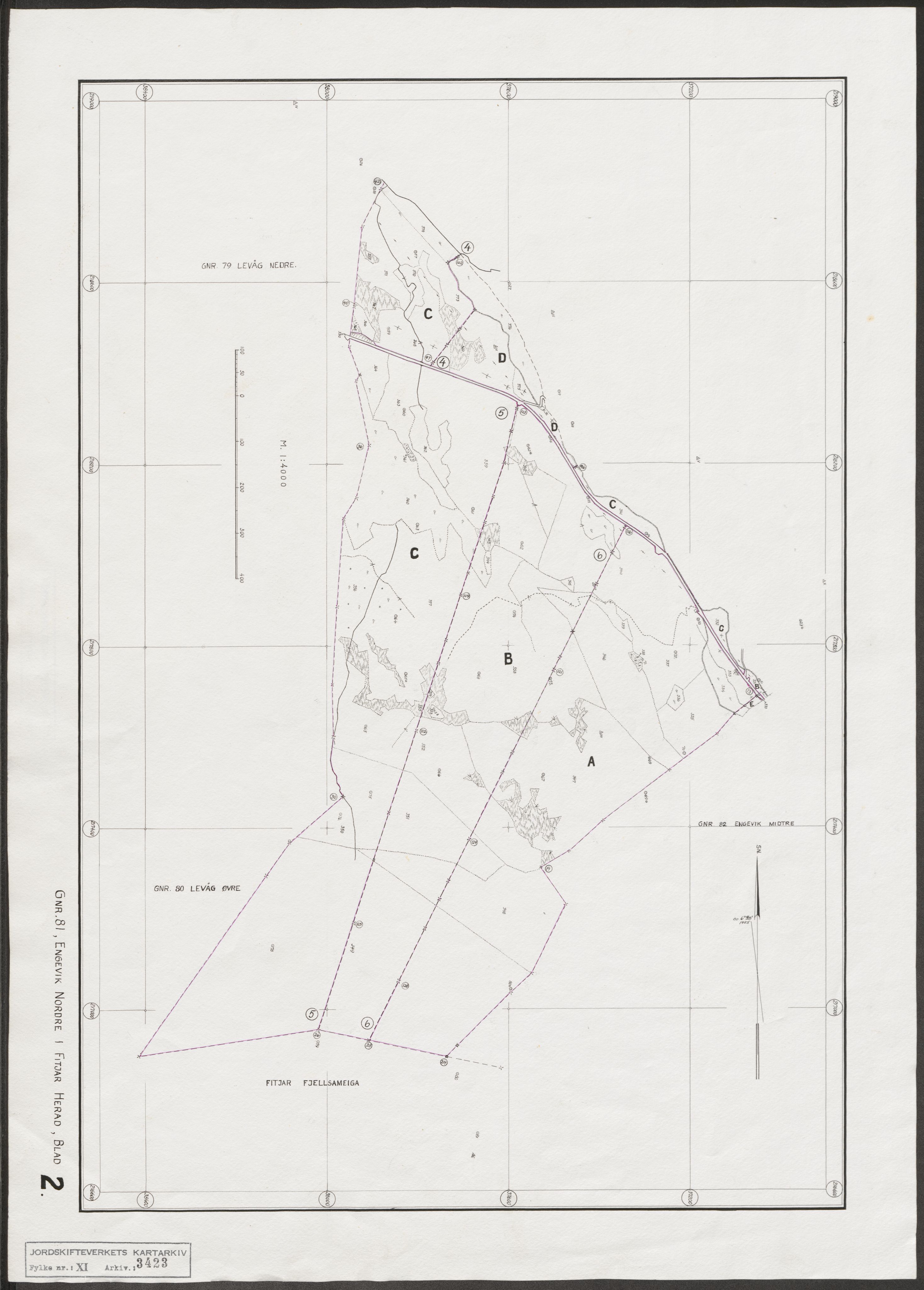 Jordskifteverkets kartarkiv, RA/S-3929/T, 1859-1988, p. 3906