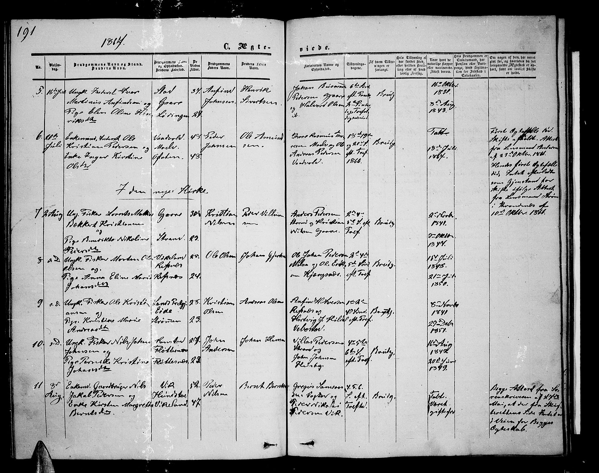 Kvæfjord sokneprestkontor, SATØ/S-1323/G/Ga/Gab/L0003klokker: Parish register (copy) no. 3, 1856-1870, p. 191