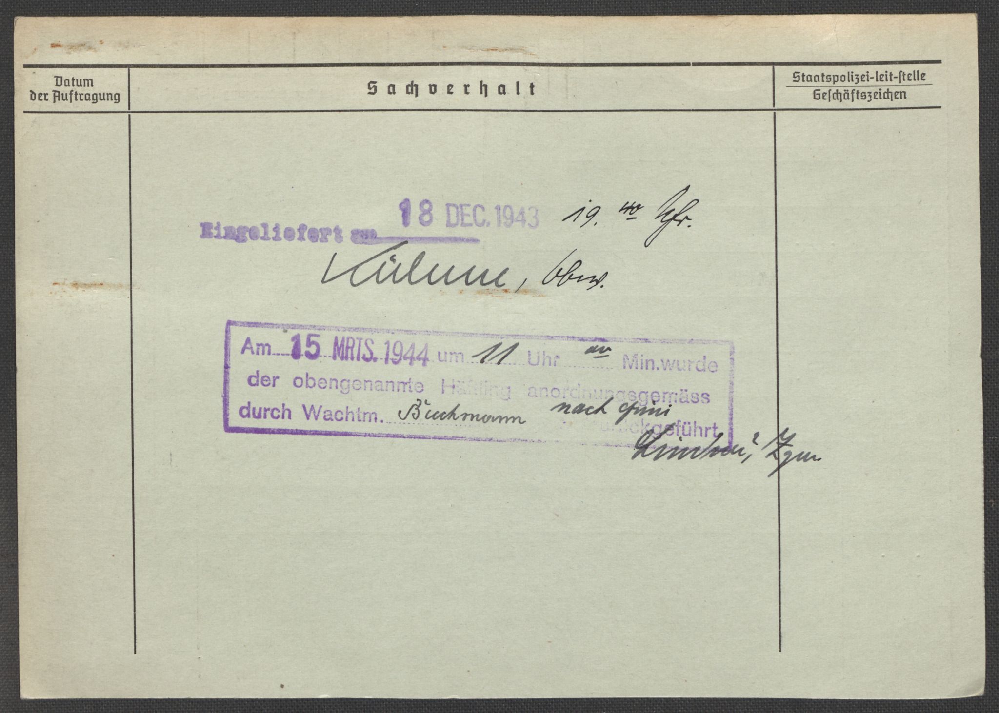 Befehlshaber der Sicherheitspolizei und des SD, AV/RA-RAFA-5969/E/Ea/Eaa/L0002: Register over norske fanger i Møllergata 19: Bj-Eng, 1940-1945, p. 1148