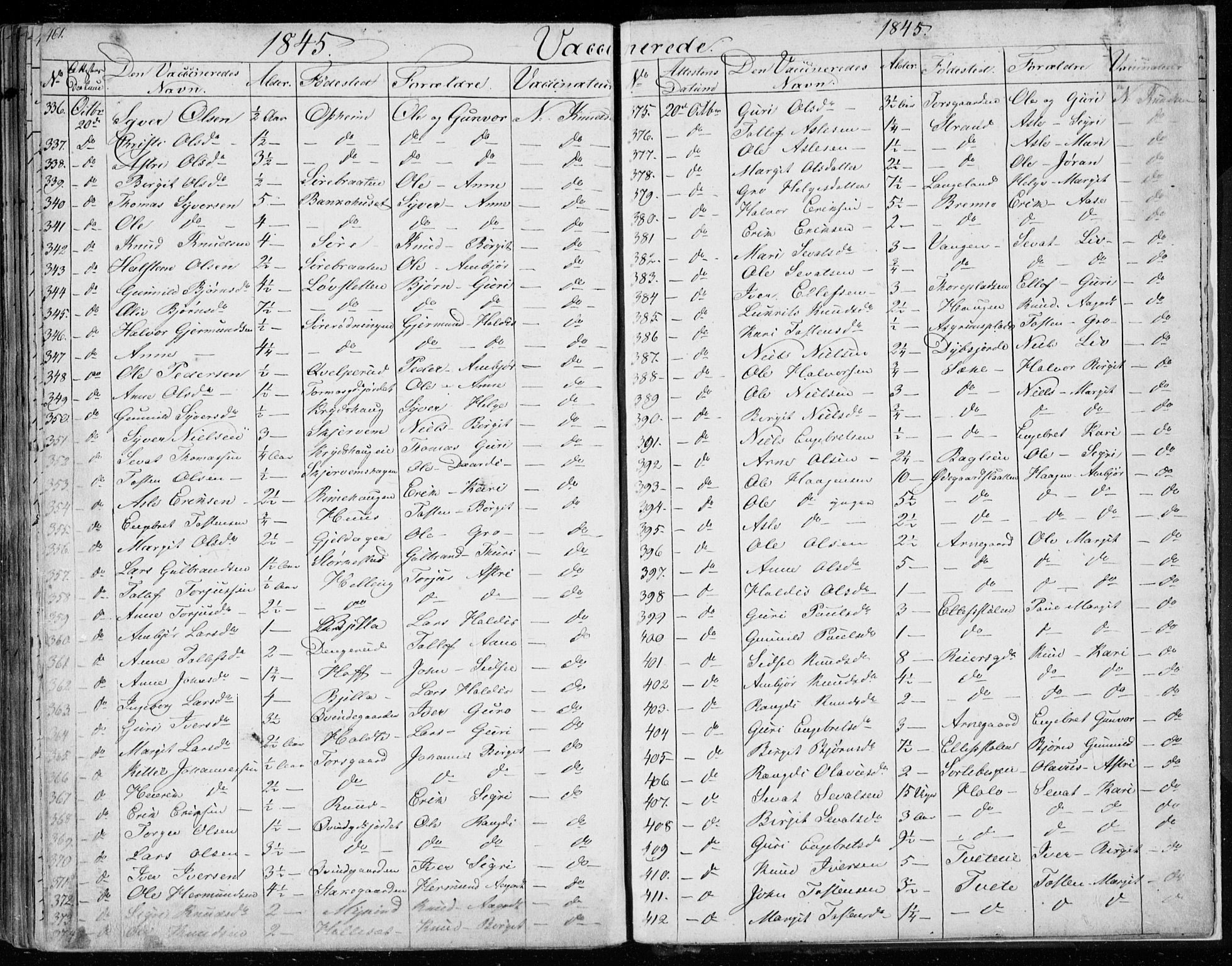 Ål kirkebøker, AV/SAKO-A-249/F/Fa/L0005: Parish register (official) no. I 5, 1825-1848, p. 461