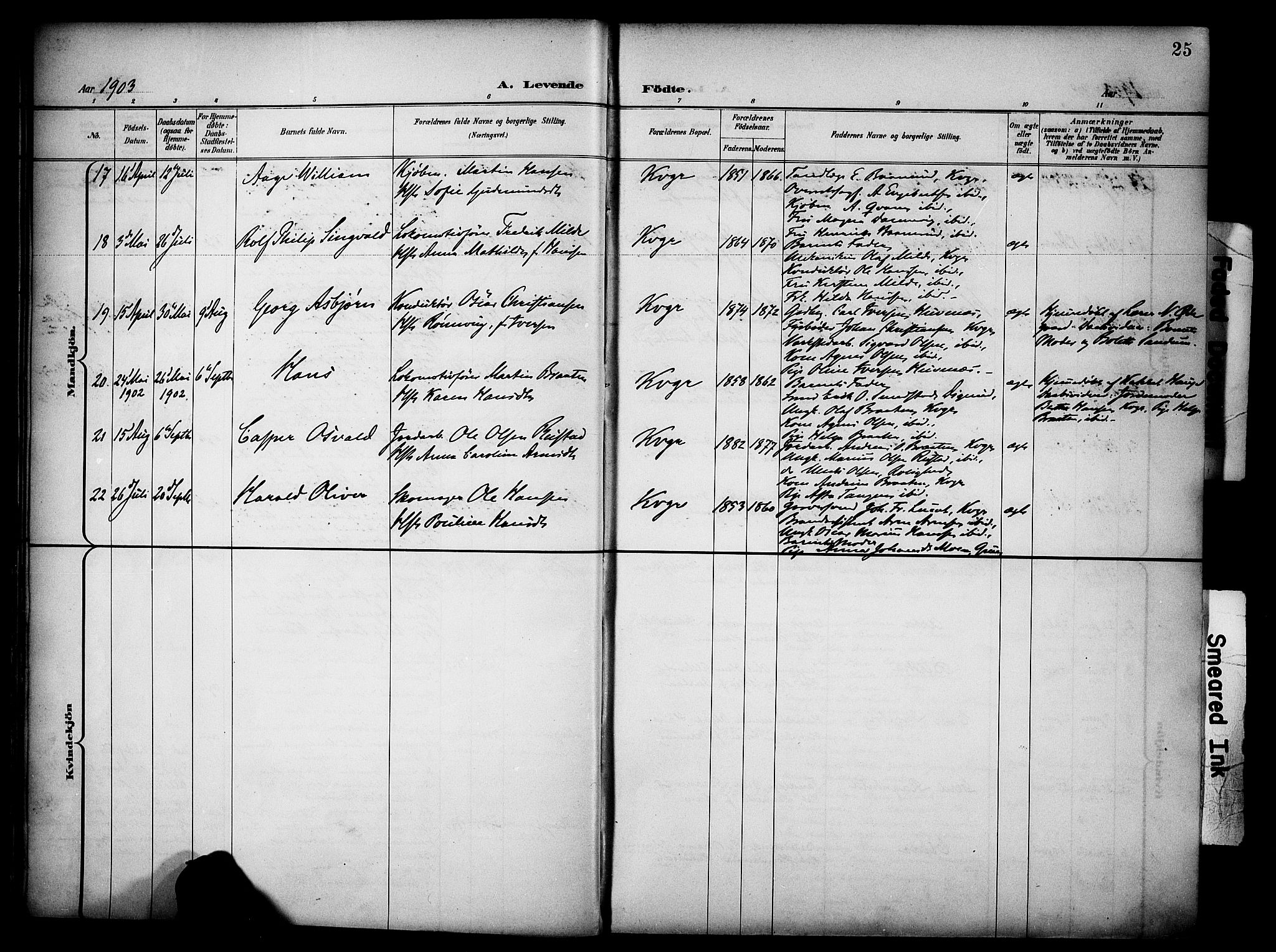 Vinger prestekontor, AV/SAH-PREST-024/H/Ha/Haa/L0016: Parish register (official) no. 16, 1898-1920, p. 25