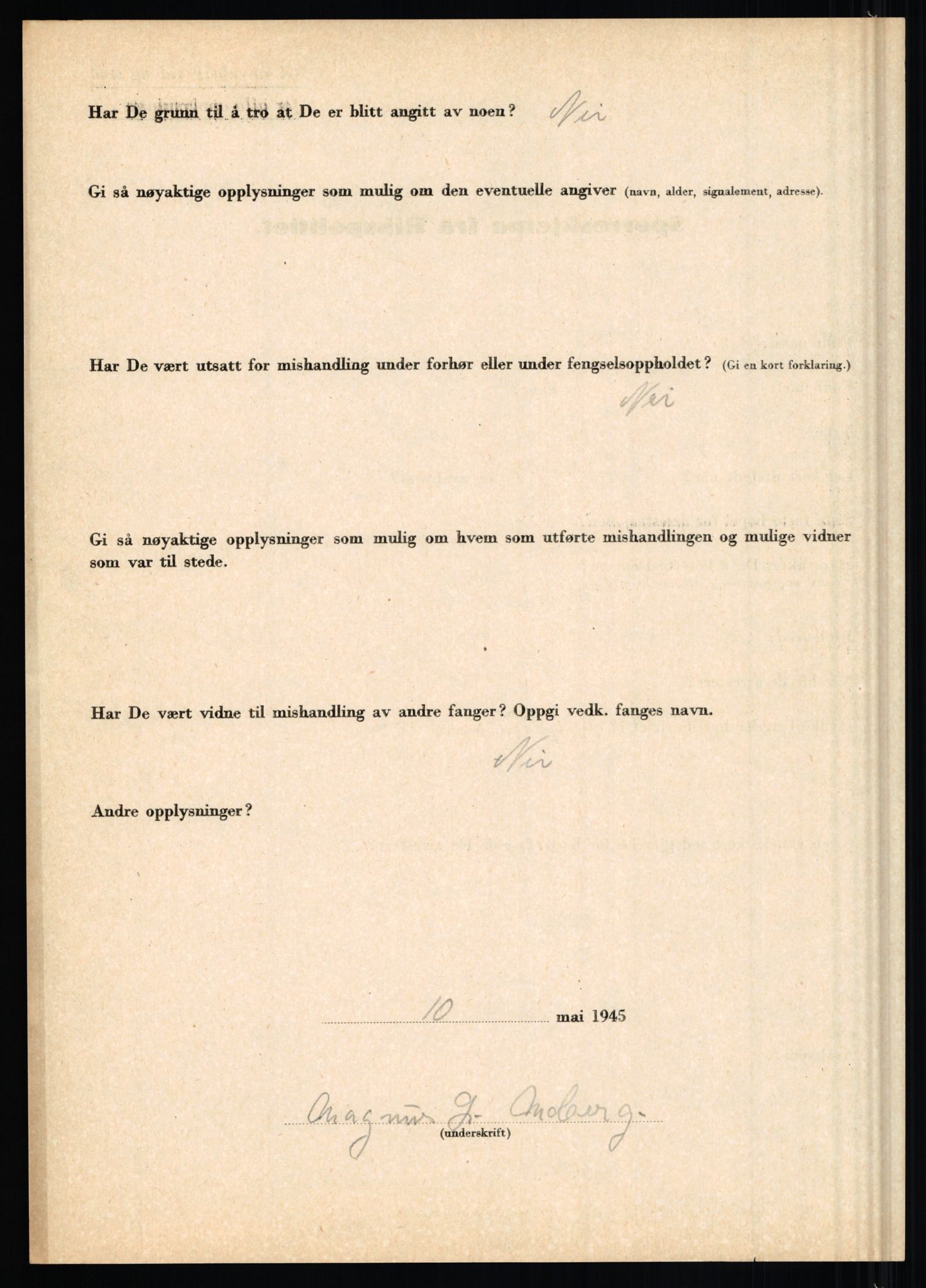 Rikspolitisjefen, AV/RA-S-1560/L/L0011: Lucassen, Oscar Fredrik - Moen, Olav, 1940-1945, p. 1063