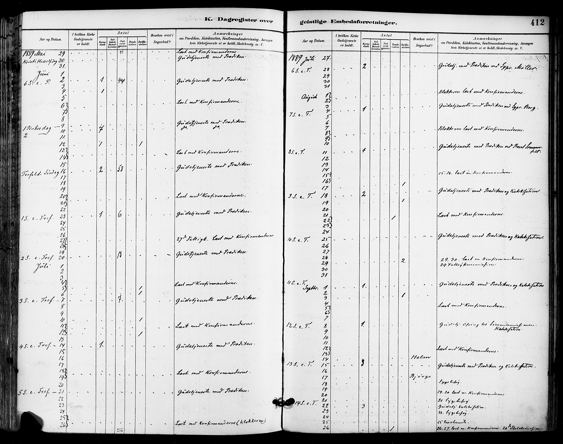 Sande Kirkebøker, AV/SAKO-A-53/F/Fa/L0007: Parish register (official) no. 7, 1888-1903, p. 412