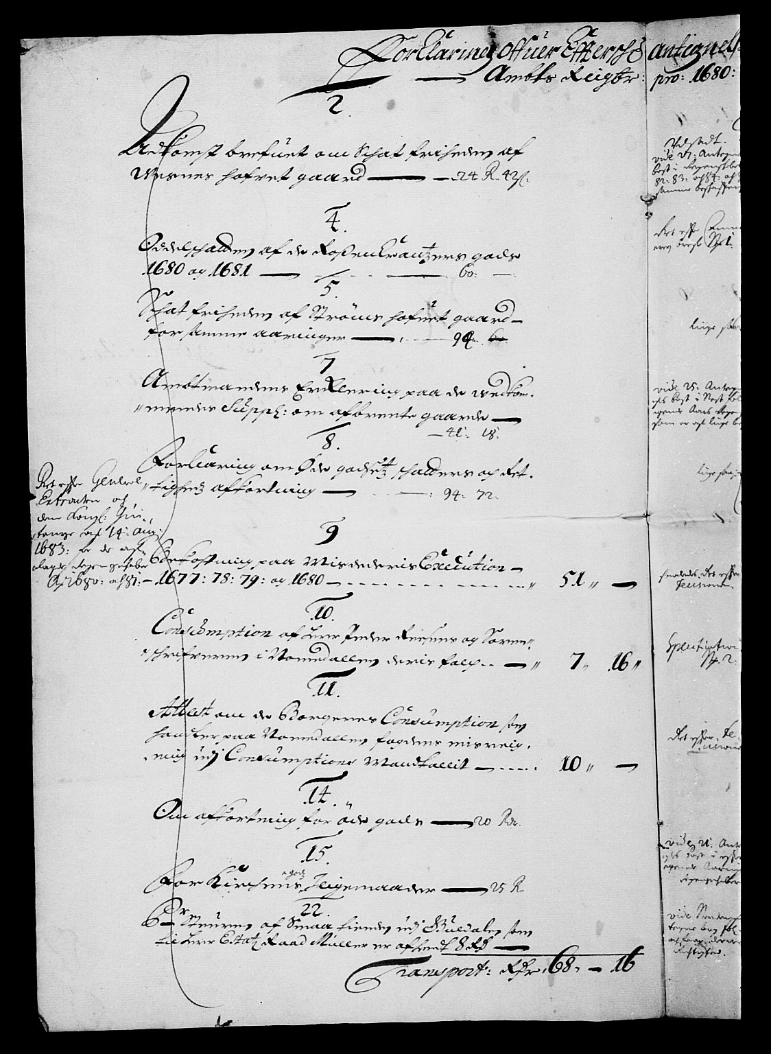 Rentekammeret inntil 1814, Reviderte regnskaper, Stiftamtstueregnskaper, Trondheim stiftamt og Nordland amt, AV/RA-EA-6044/R/Rg/L0078: Trondheim stiftamt og Nordland amt, 1680-1684