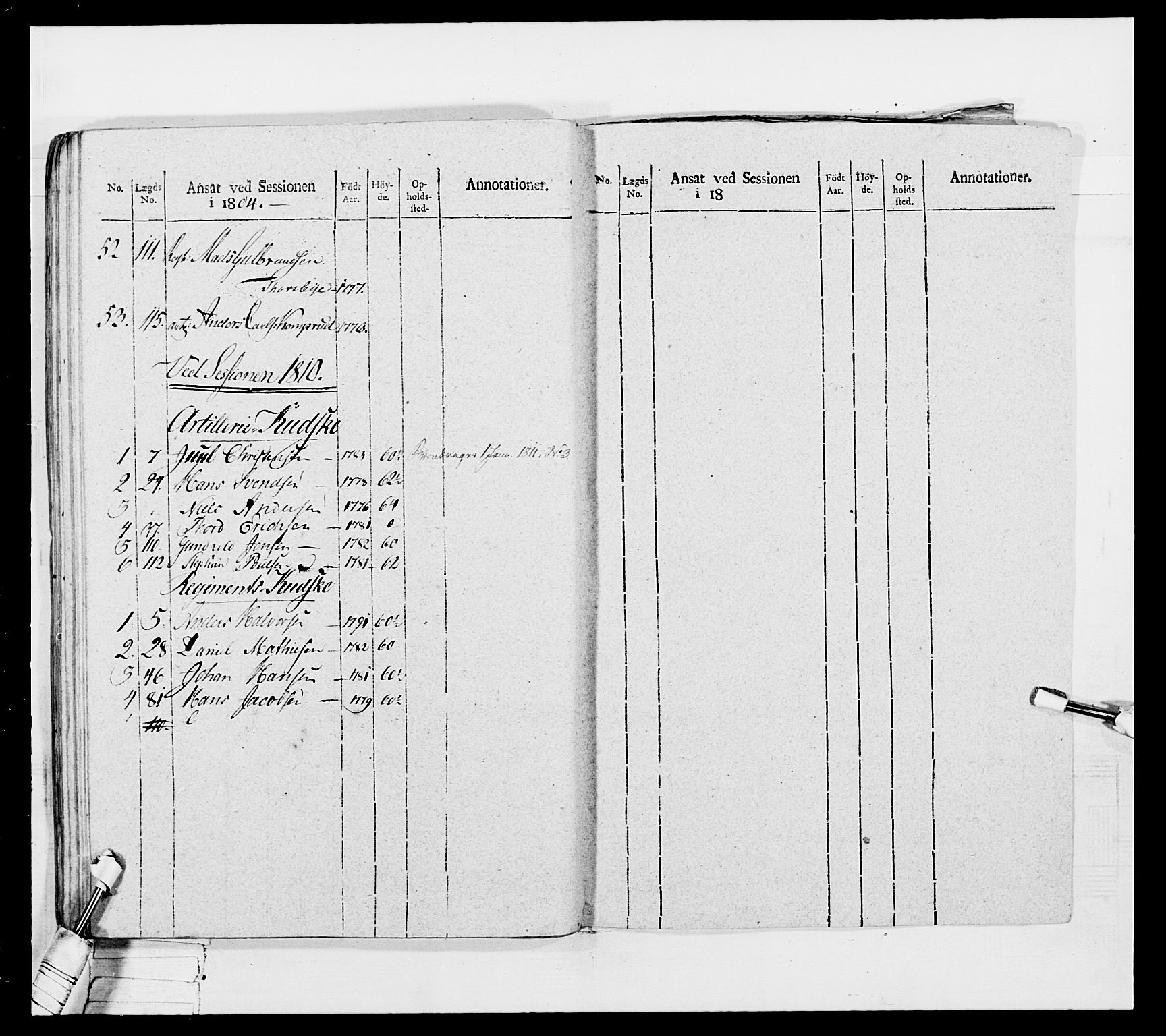 Generalitets- og kommissariatskollegiet, Det kongelige norske kommissariatskollegium, AV/RA-EA-5420/E/Eh/L0042: 1. Akershusiske nasjonale infanteriregiment, 1810, p. 252