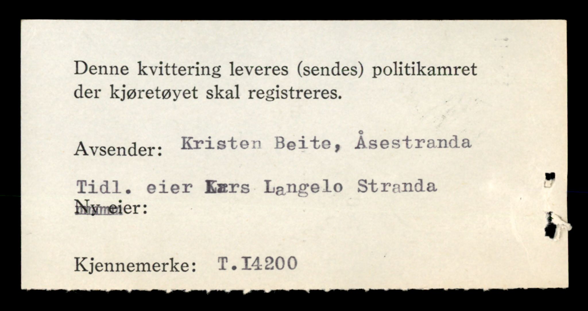 Møre og Romsdal vegkontor - Ålesund trafikkstasjon, AV/SAT-A-4099/F/Fe/L0043: Registreringskort for kjøretøy T 14080 - T 14204, 1927-1998, p. 3228
