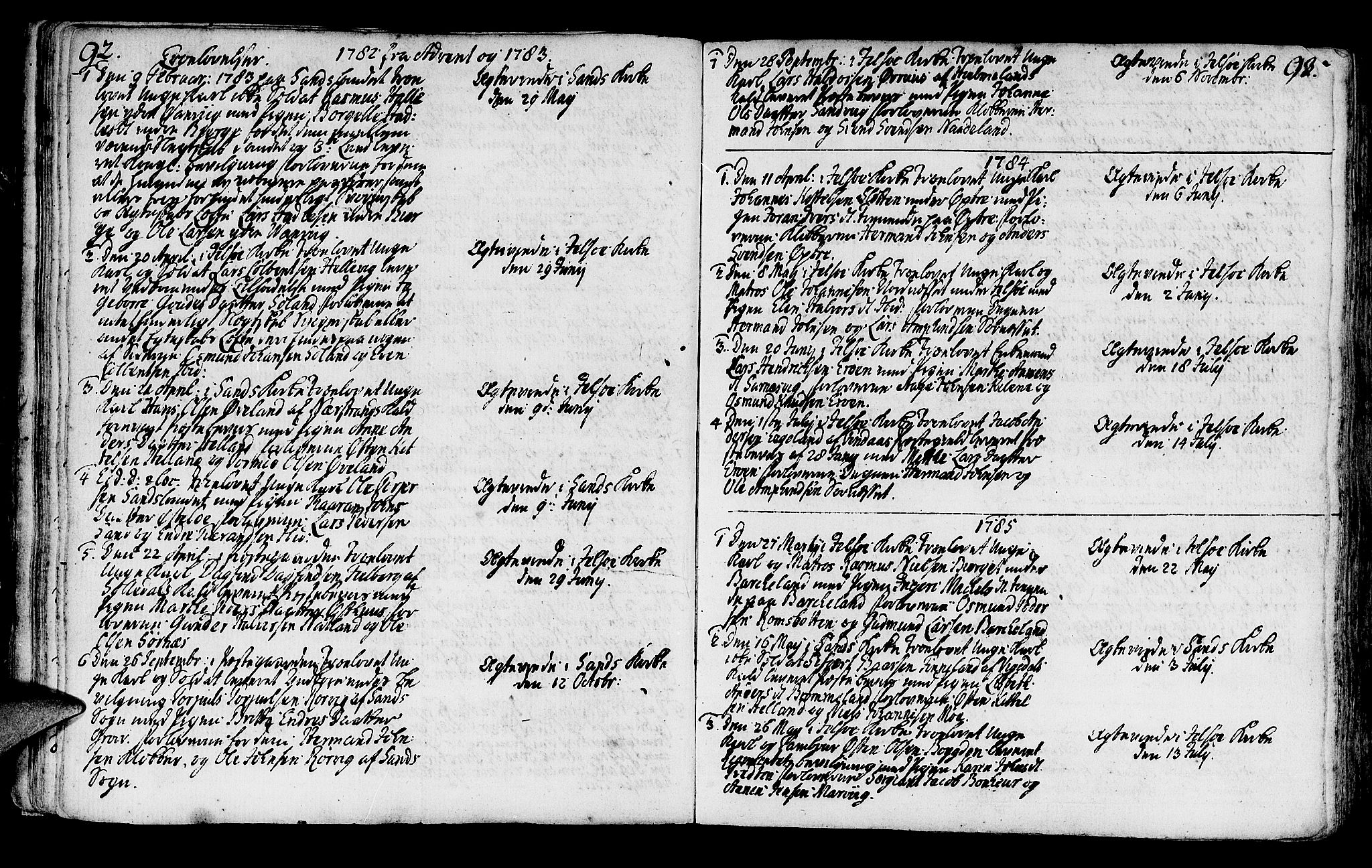 Jelsa sokneprestkontor, SAST/A-101842/01/IV: Parish register (official) no. A 3, 1768-1796, p. 92-93