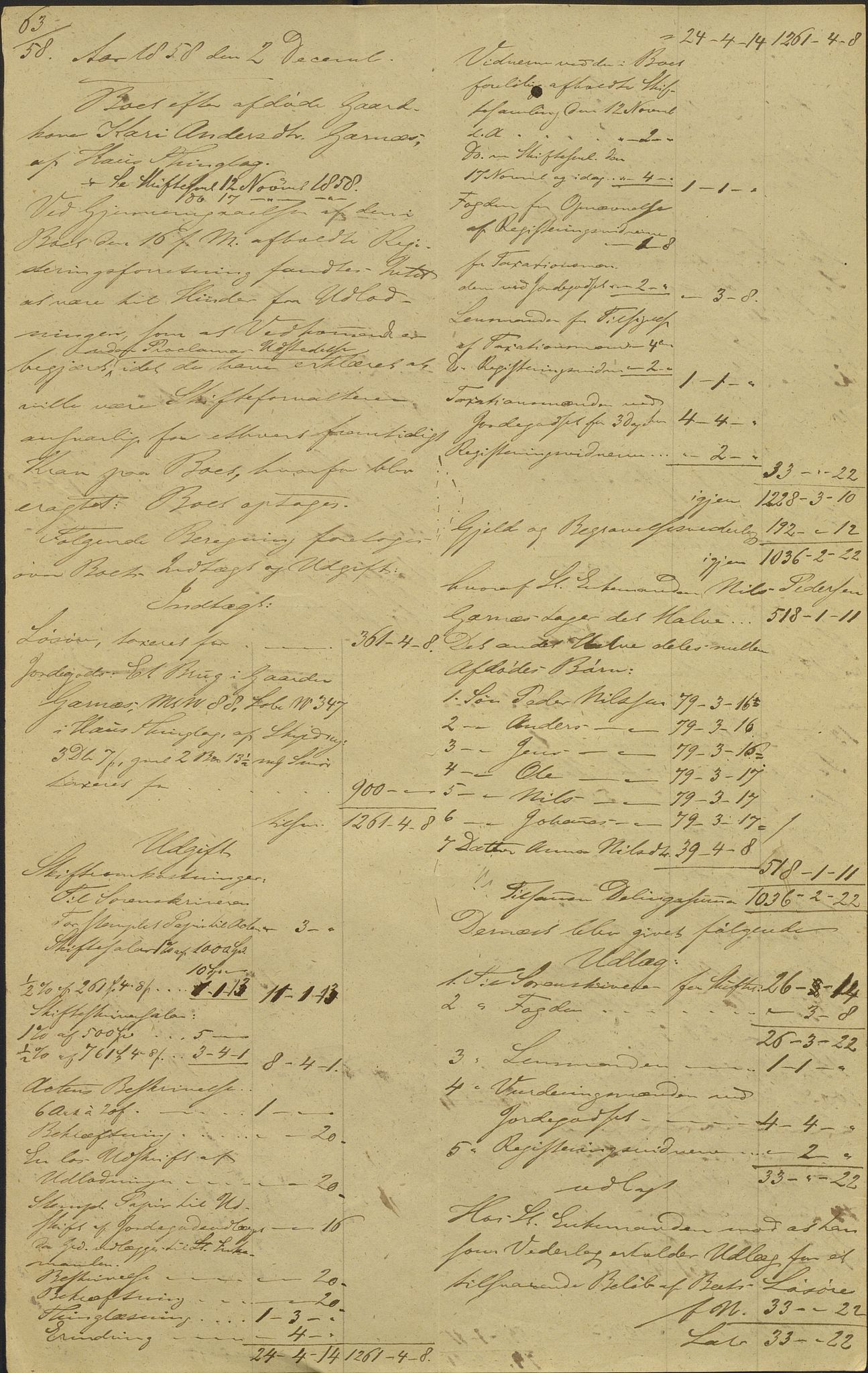 Nordhordland sorenskrivar, AV/SAB-A-2901/1/H/Hd/Hdb/L0003: Konsept til utlodningar, 1855-1860, p. 702