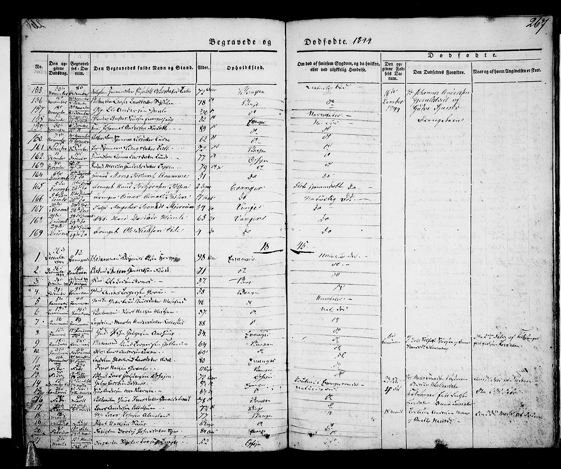 Voss sokneprestembete, SAB/A-79001/H/Haa: Parish register (official) no. A 13, 1836-1851, p. 267