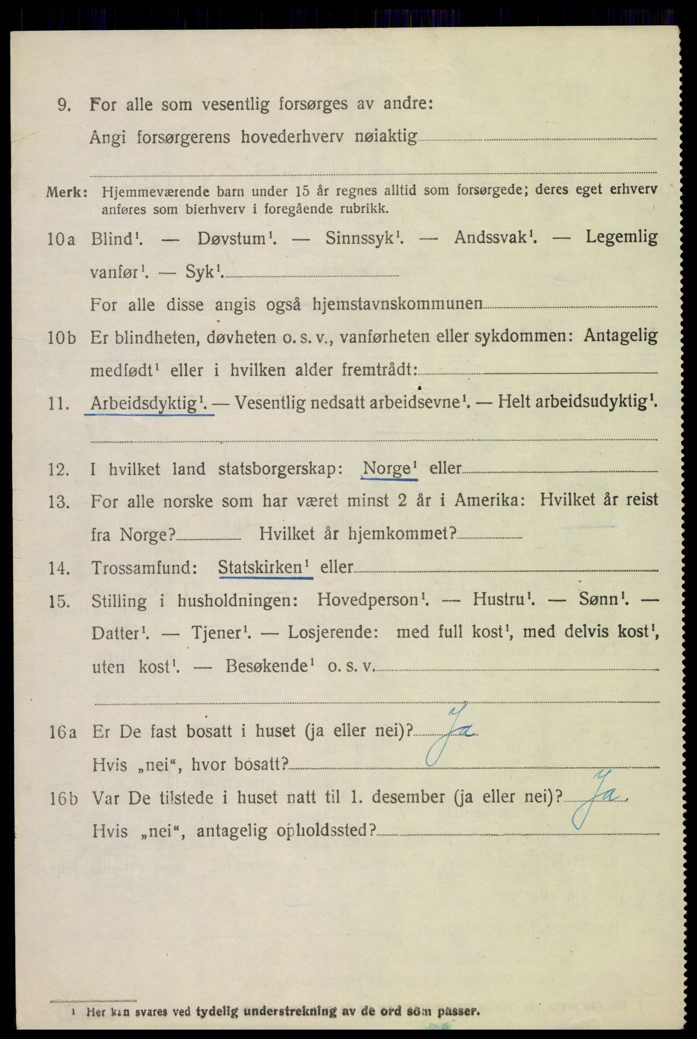 SAH, 1920 census for Lunner, 1920, p. 10482