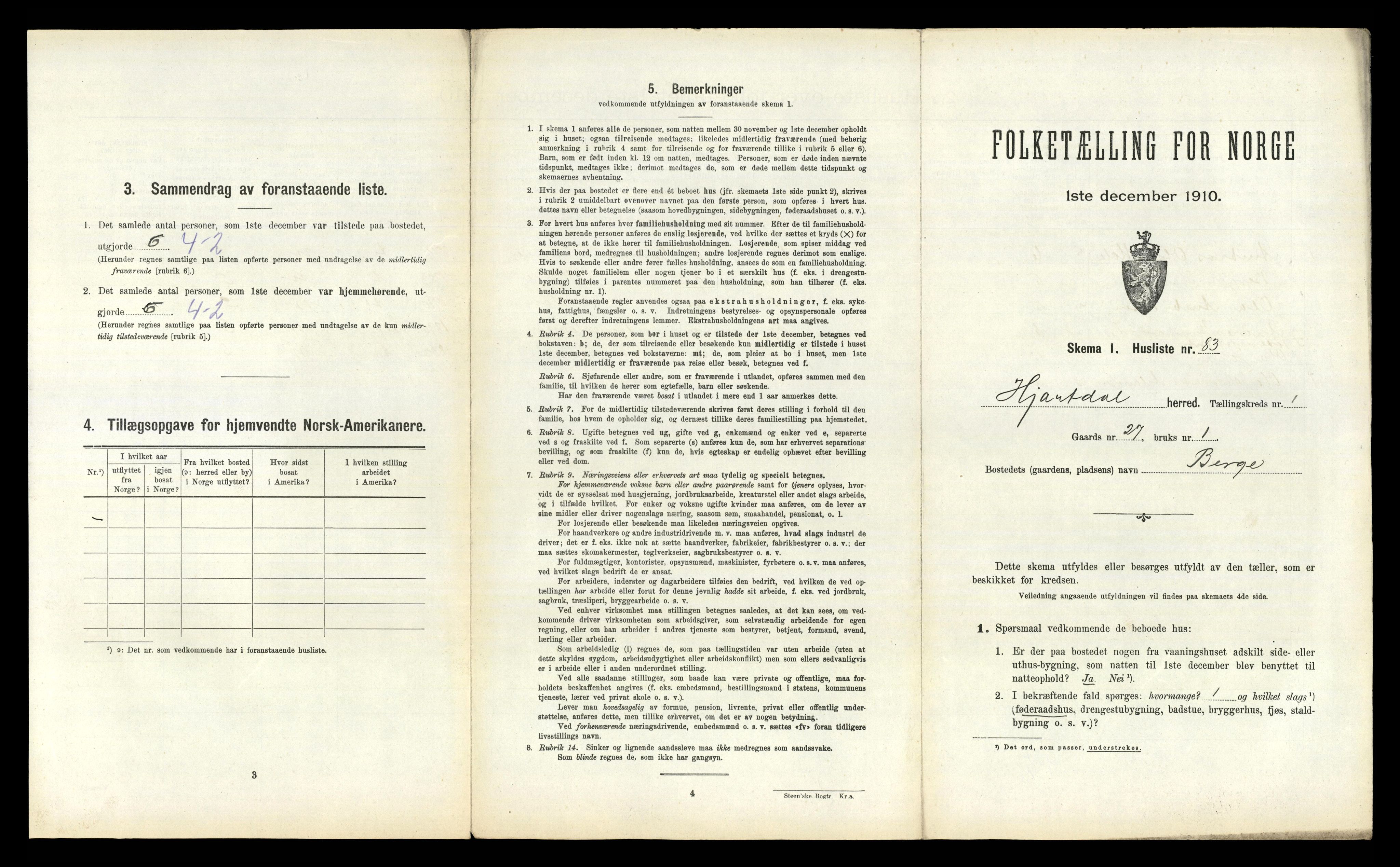 RA, 1910 census for Hjartdal, 1910, p. 200