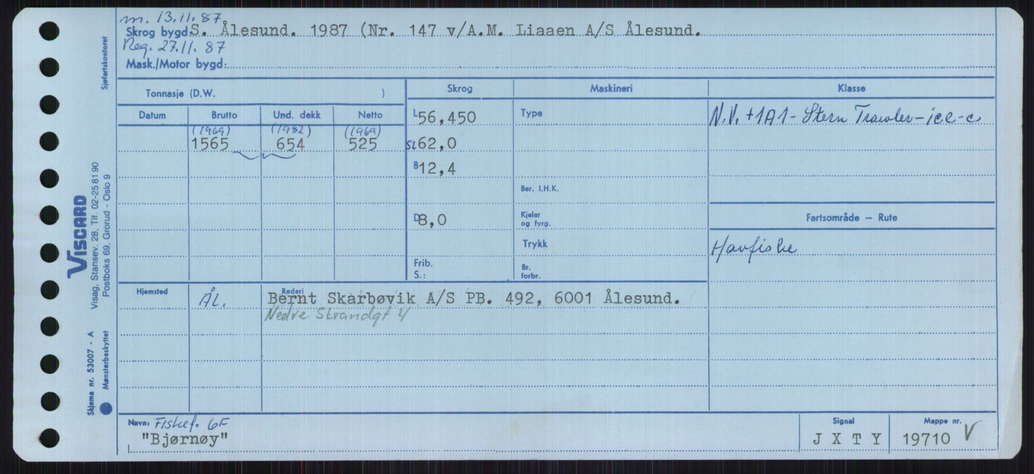 Sjøfartsdirektoratet med forløpere, Skipsmålingen, AV/RA-S-1627/H/Ha/L0001/0002: Fartøy, A-Eig / Fartøy Bjør-Eig, p. 43