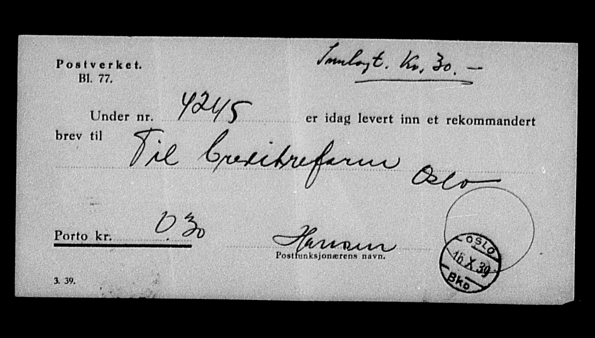 Justisdepartementet, Tilbakeføringskontoret for inndratte formuer, AV/RA-S-1564/H/Hc/Hcc/L0927: --, 1945-1947, p. 54