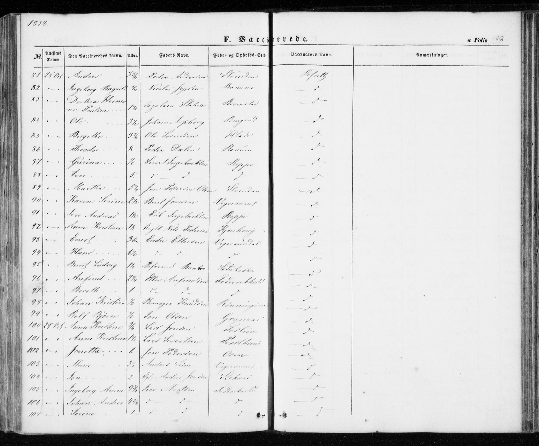 Ministerialprotokoller, klokkerbøker og fødselsregistre - Sør-Trøndelag, SAT/A-1456/606/L0291: Parish register (official) no. 606A06, 1848-1856, p. 338