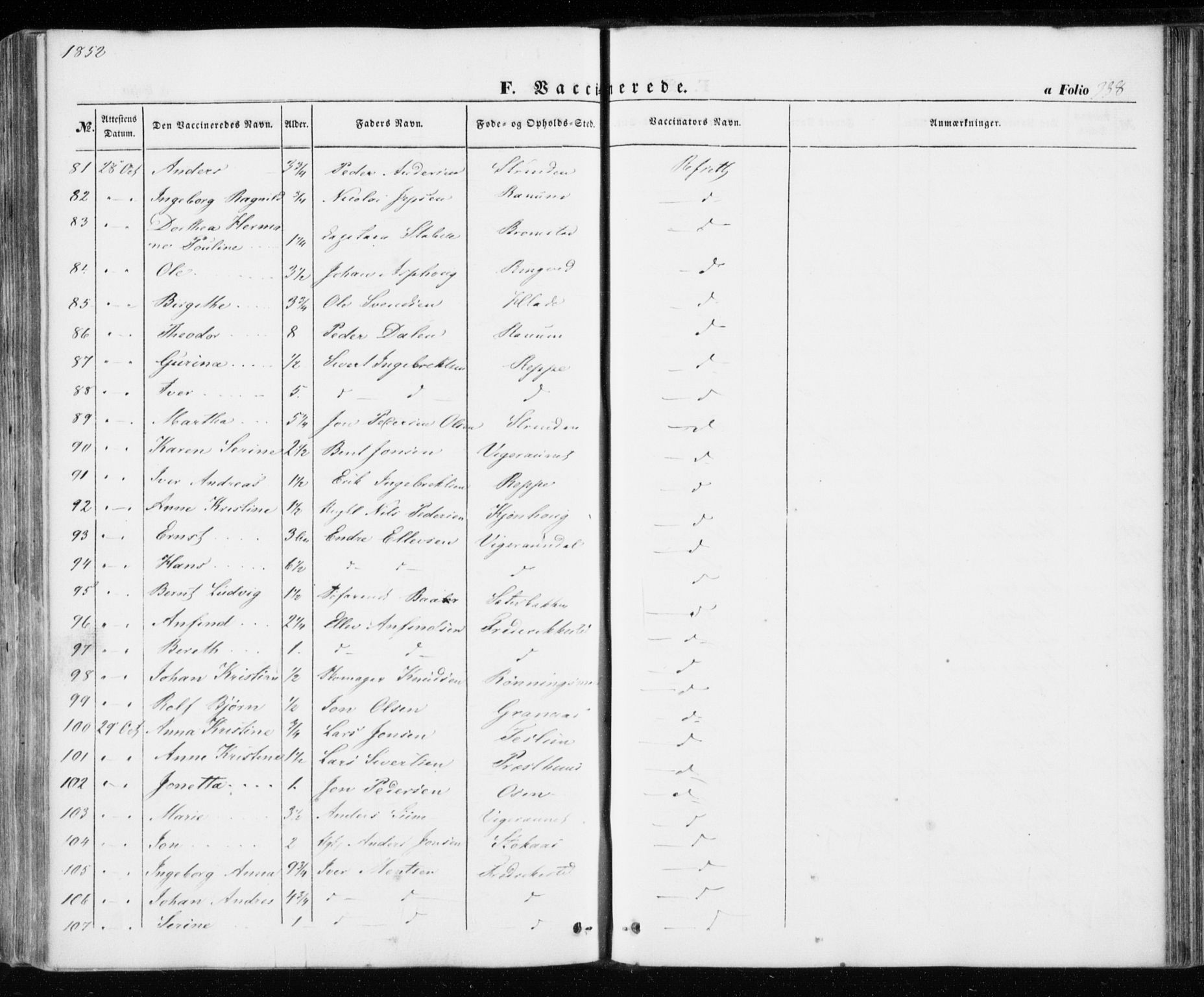 Ministerialprotokoller, klokkerbøker og fødselsregistre - Sør-Trøndelag, AV/SAT-A-1456/606/L0291: Parish register (official) no. 606A06, 1848-1856, p. 338