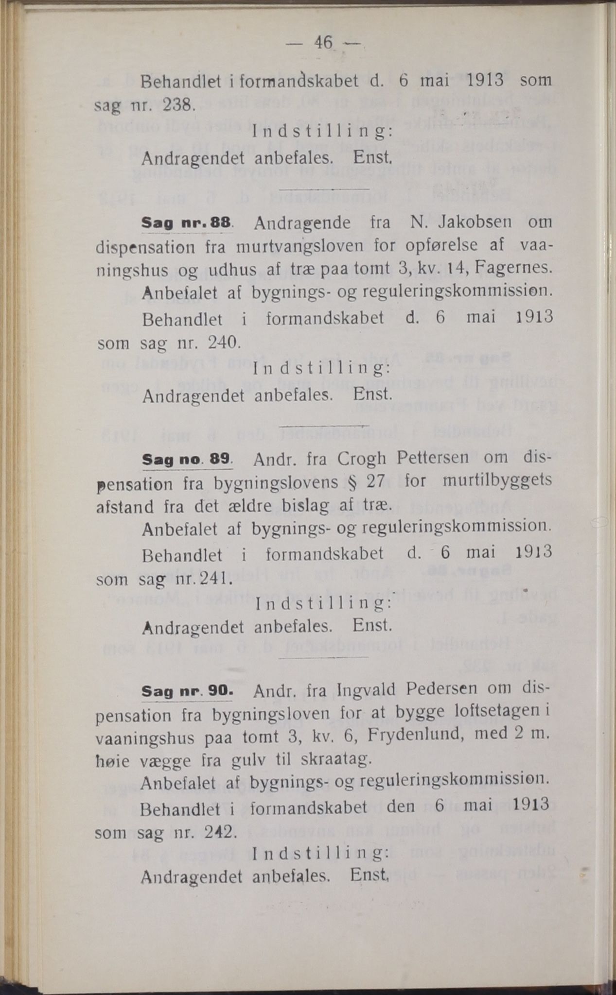 Narvik kommune. Formannskap , AIN/K-18050.150/A/Ab/L0003: Møtebok, 1913