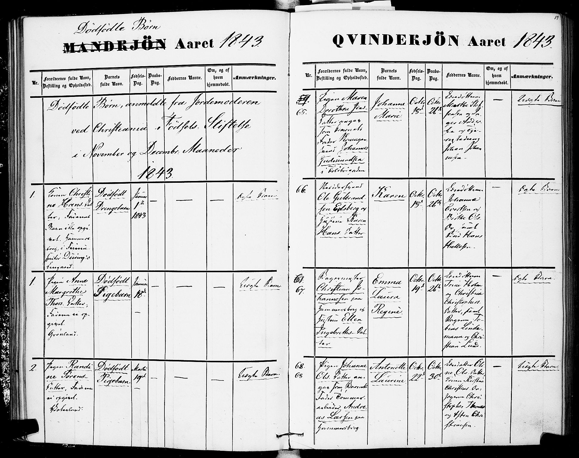 Rikshospitalet prestekontor Kirkebøker, SAO/A-10309b/F/L0003: Parish register (official) no. 3, 1841-1853, p. 60