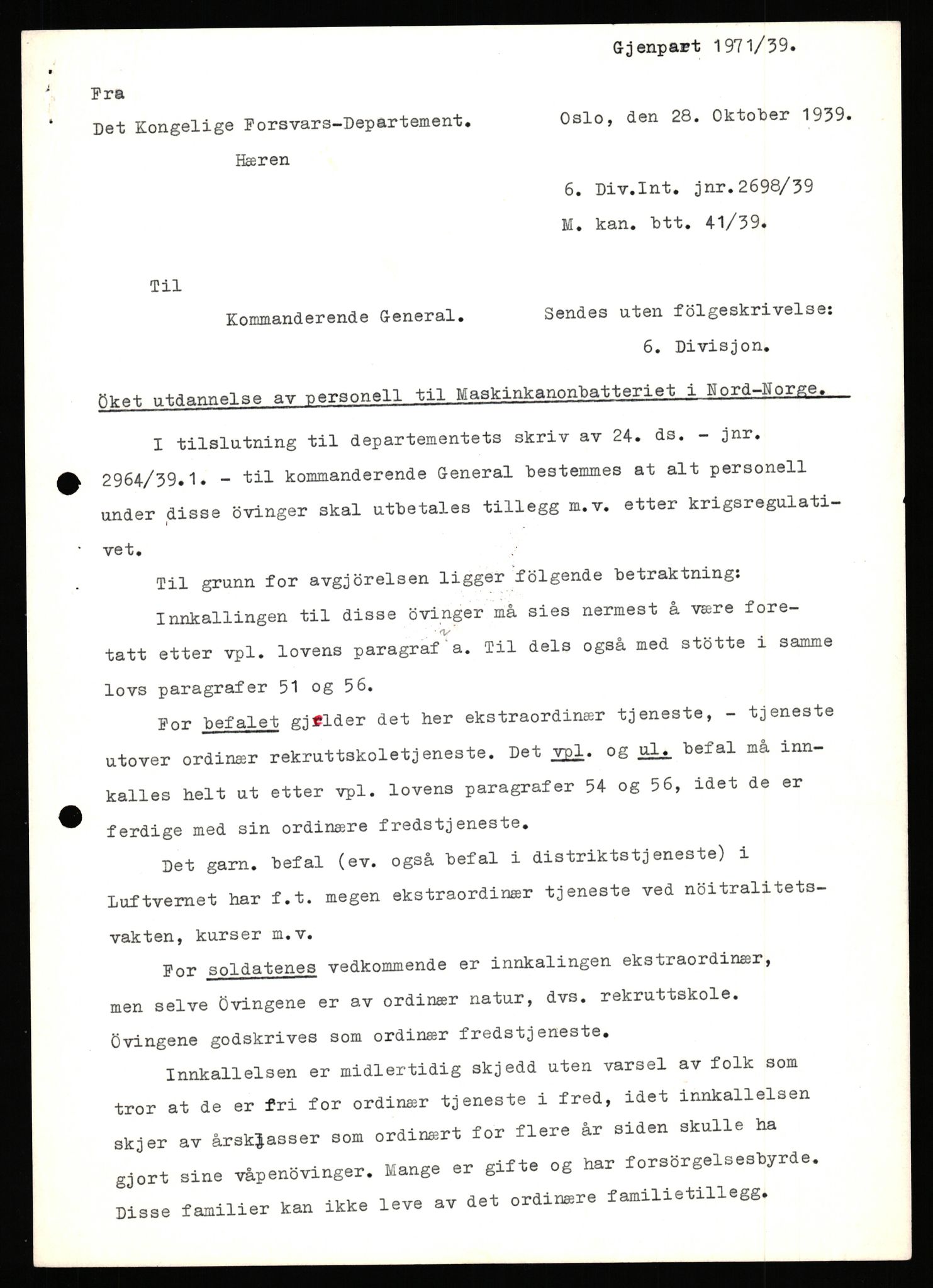 Forsvaret, Forsvarets krigshistoriske avdeling, AV/RA-RAFA-2017/Y/Yb/L0153: II-C-11-650  -  6. Divisjon: Bergartilleribataljon 3, 1940, p. 488