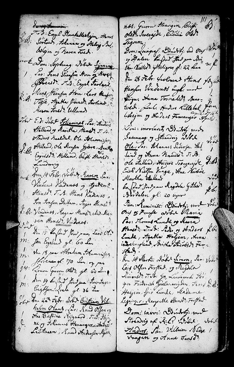 Os sokneprestembete, AV/SAB-A-99929: Parish register (official) no. A 10, 1779-1788, p. 111