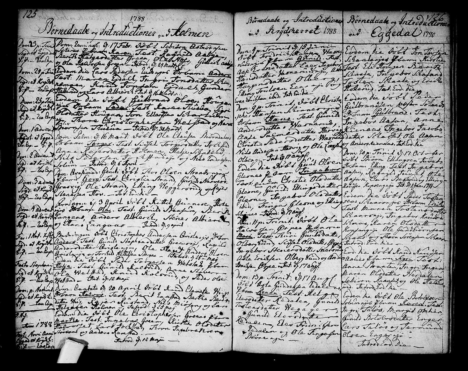 Sigdal kirkebøker, SAKO/A-245/F/Fa/L0002: Parish register (official) no. I 2, 1778-1792, p. 125-126