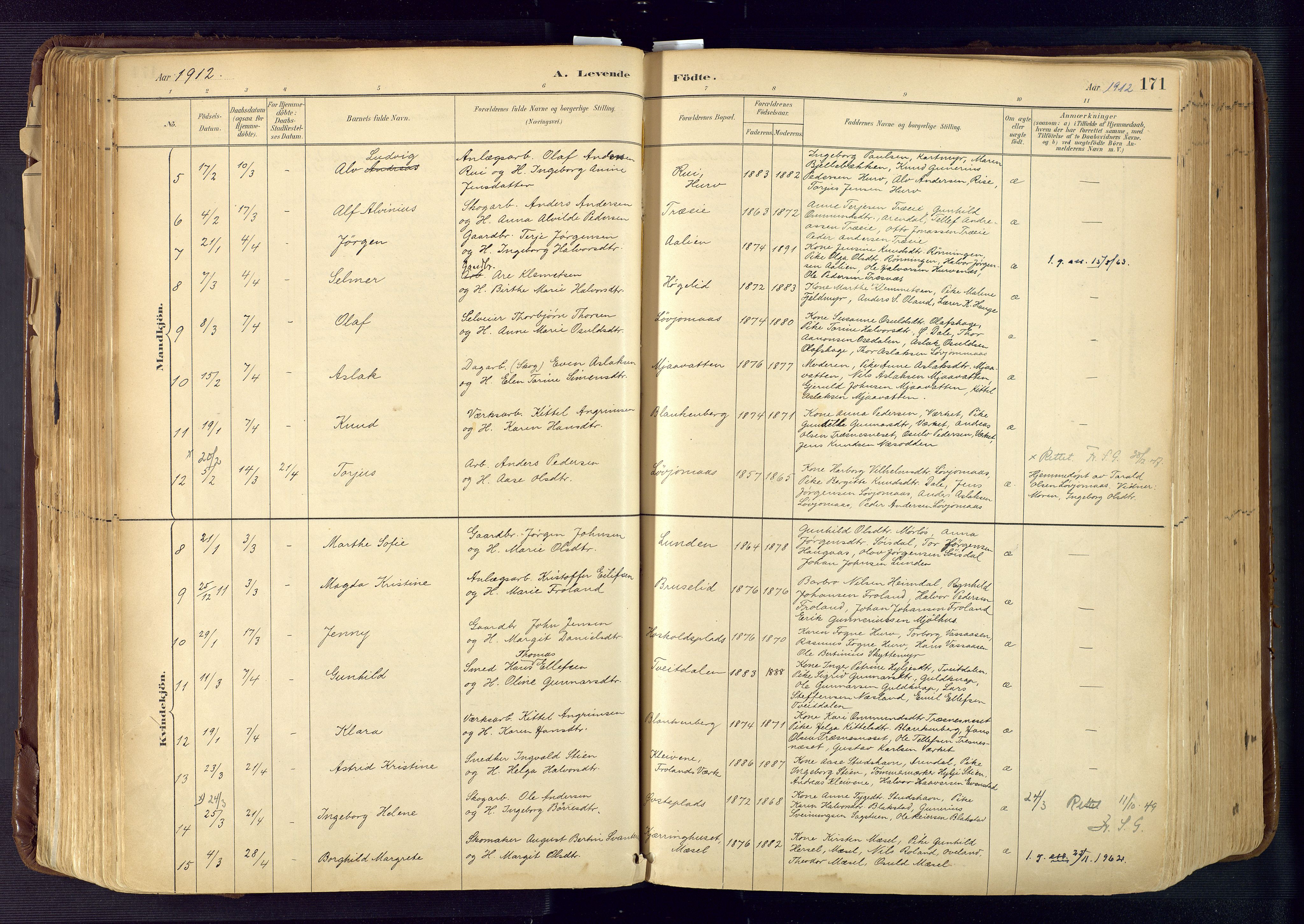 Froland sokneprestkontor, AV/SAK-1111-0013/F/Fa/L0005: Parish register (official) no. A 5, 1882-1921, p. 171