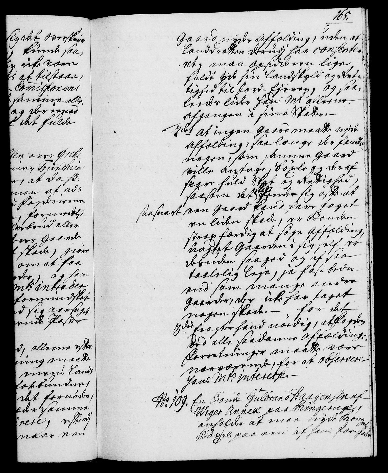 Rentekammeret, Kammerkanselliet, AV/RA-EA-3111/G/Gh/Gha/L0021: Norsk ekstraktmemorialprotokoll (merket RK 53.66), 1739, p. 165