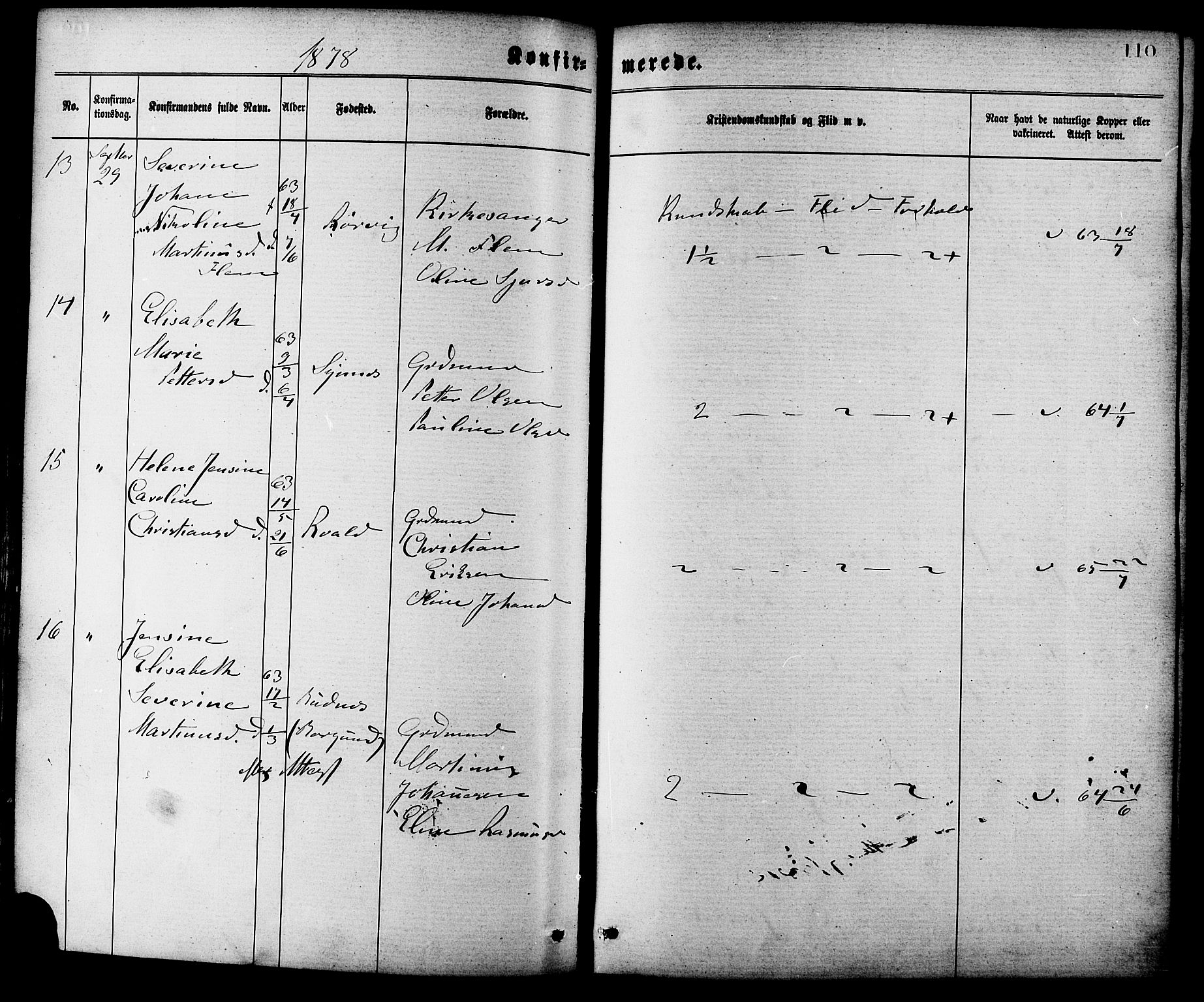Ministerialprotokoller, klokkerbøker og fødselsregistre - Møre og Romsdal, SAT/A-1454/537/L0519: Parish register (official) no. 537A03, 1876-1889, p. 110