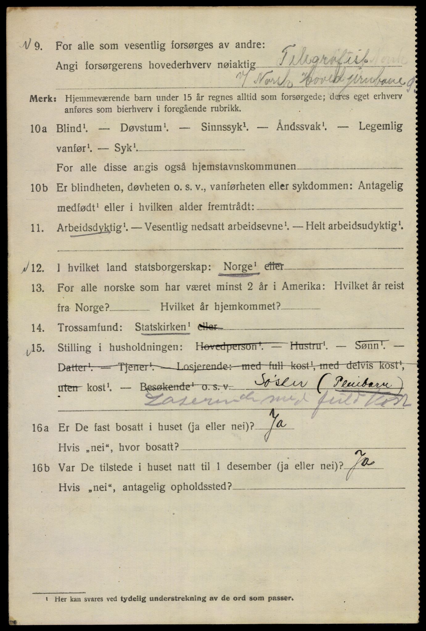 SAO, 1920 census for Kristiania, 1920, p. 157388