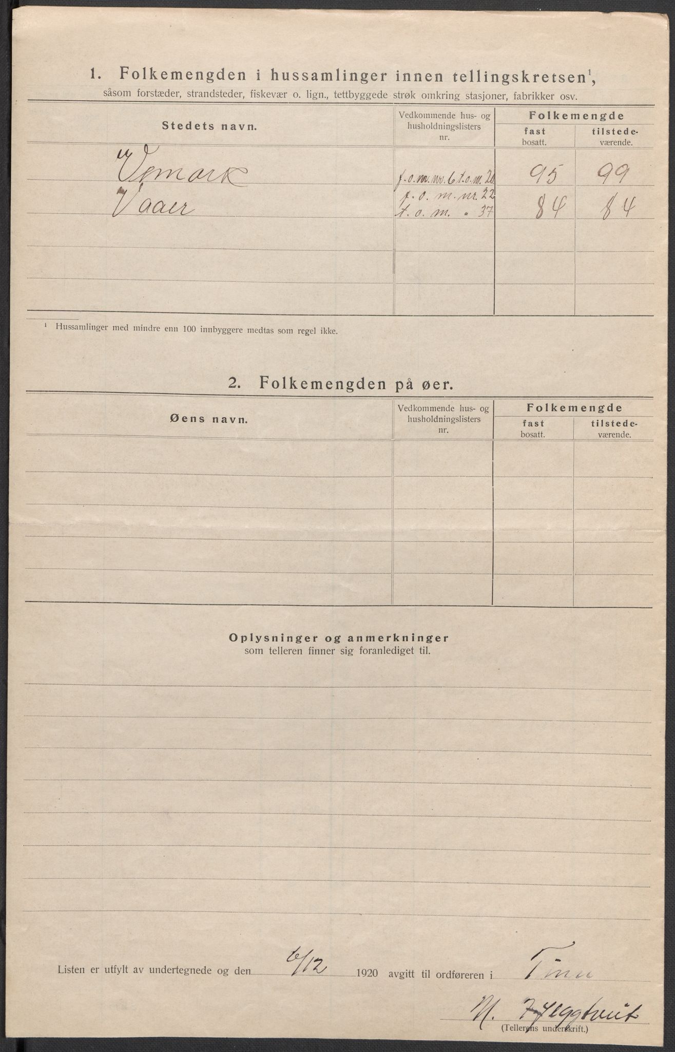 SAKO, 1920 census for Tinn, 1920, p. 43