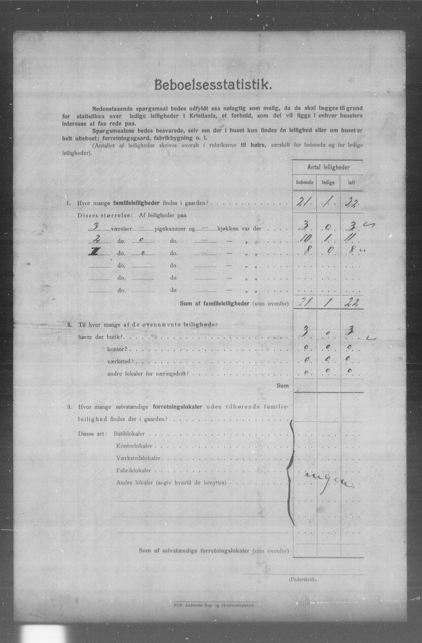 OBA, Municipal Census 1904 for Kristiania, 1904, p. 18307