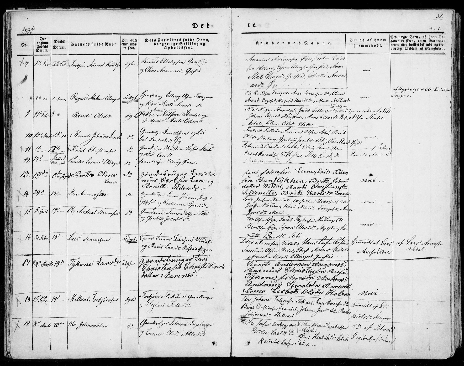 Ministerialprotokoller, klokkerbøker og fødselsregistre - Møre og Romsdal, AV/SAT-A-1454/515/L0208: Parish register (official) no. 515A04, 1830-1846, p. 31