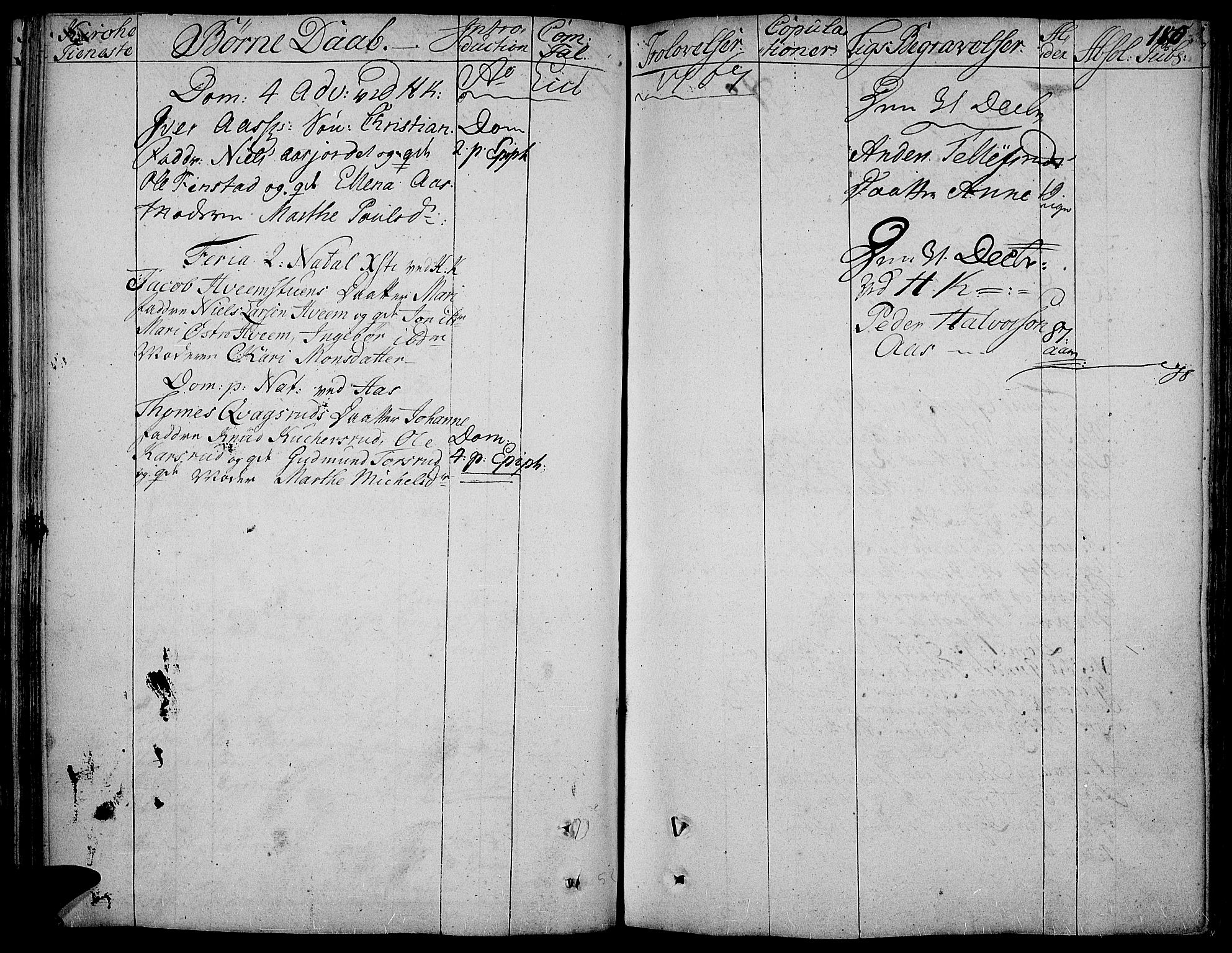 Toten prestekontor, AV/SAH-PREST-102/H/Ha/Haa/L0005: Parish register (official) no. 5, 1761-1772, p. 180