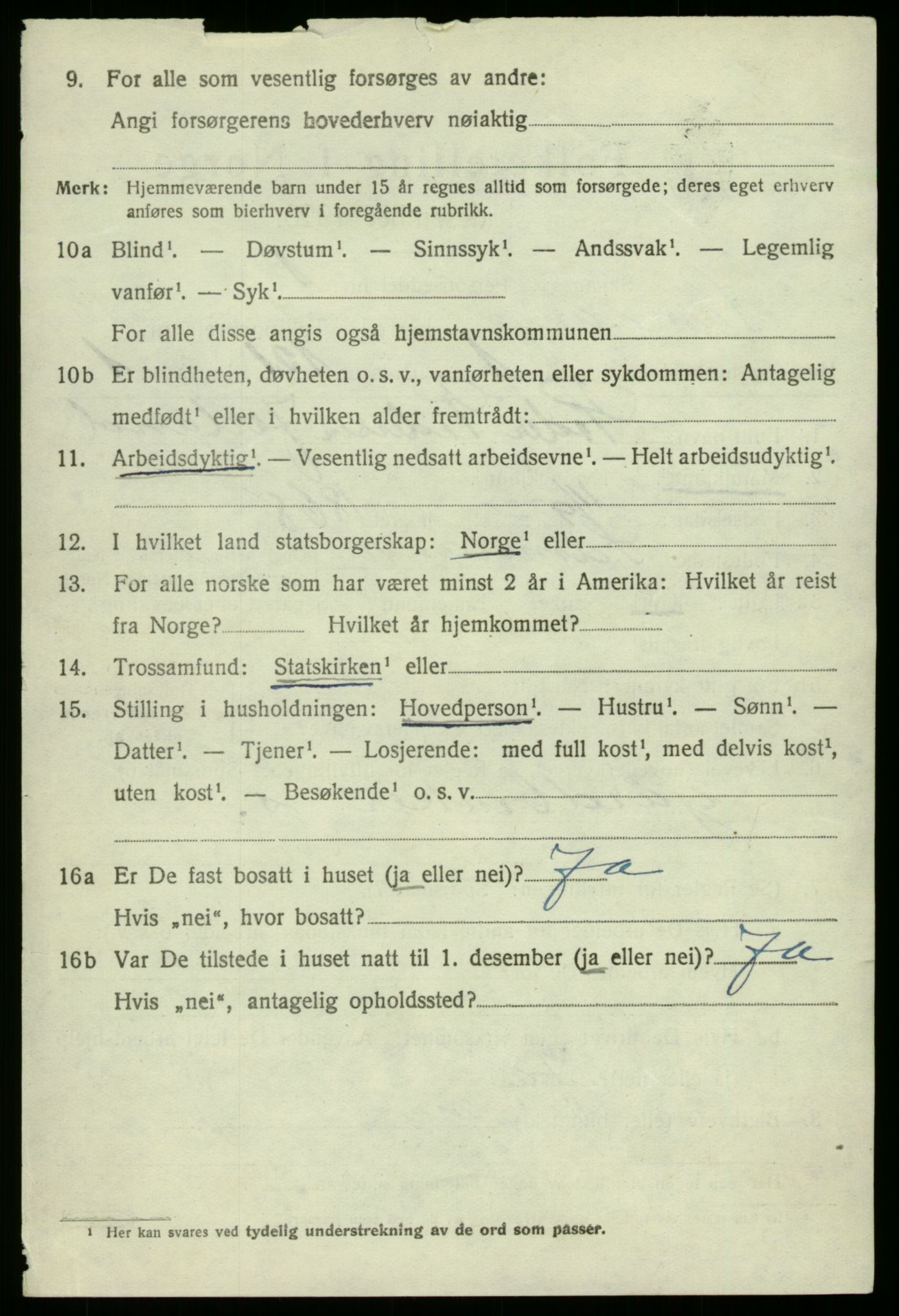 SAB, 1920 census for Samnanger, 1920, p. 4524