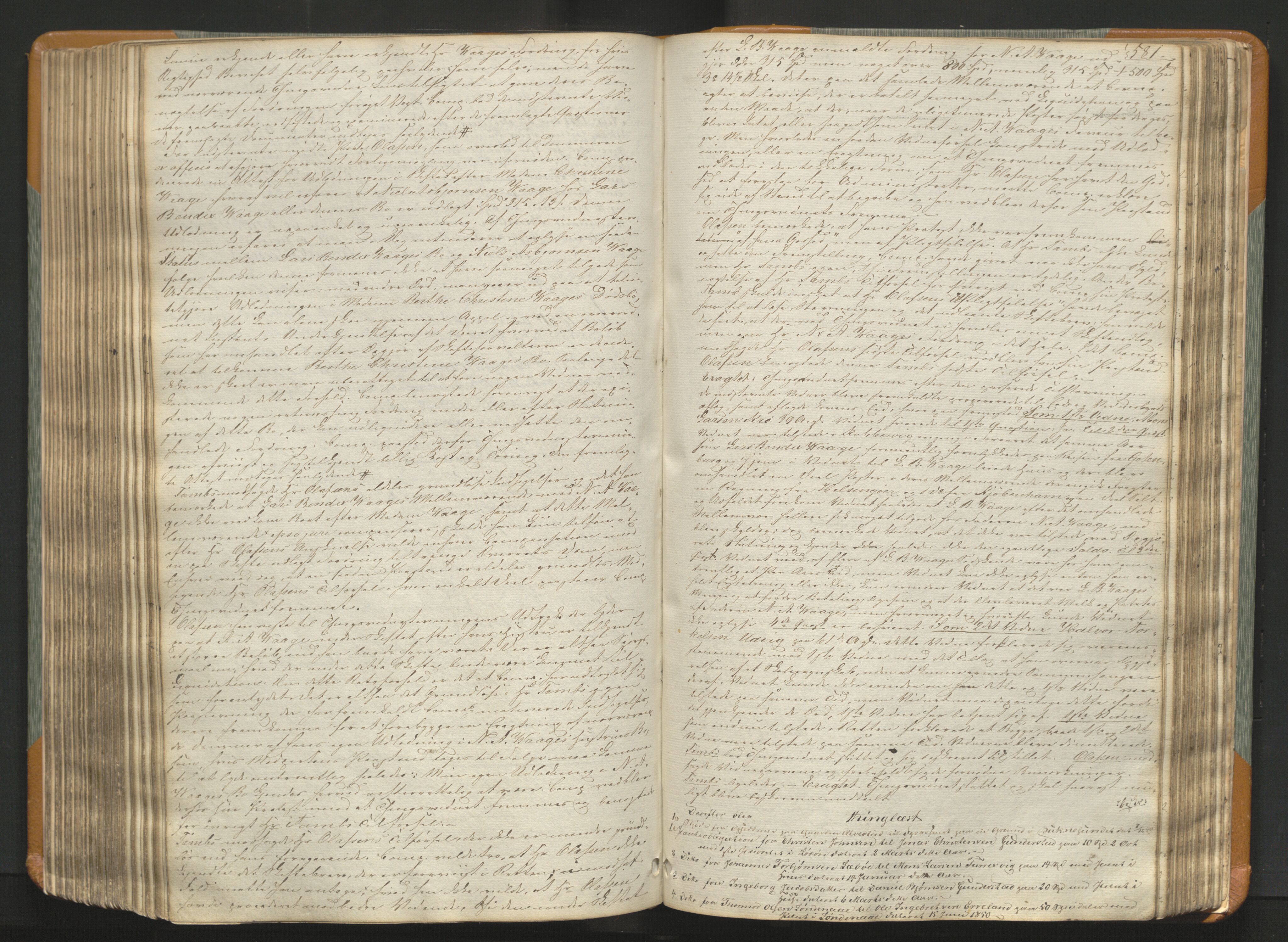 Karmsund sorenskriveri, SAST/A-100311/01/I/IA/IAB/L0004b: TINGBOK, 1841-1852, p. 580b-581a