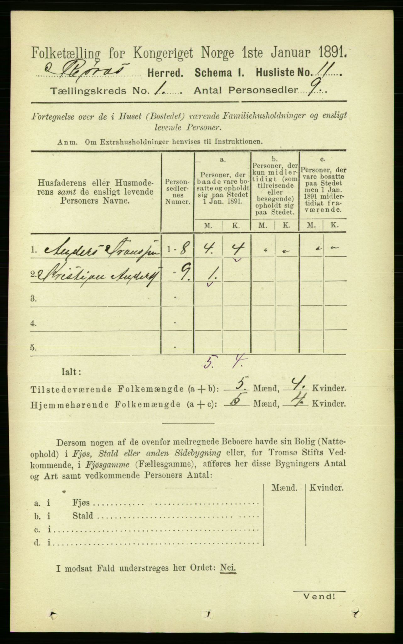 RA, 1891 census for 1640 Røros, 1891, p. 53