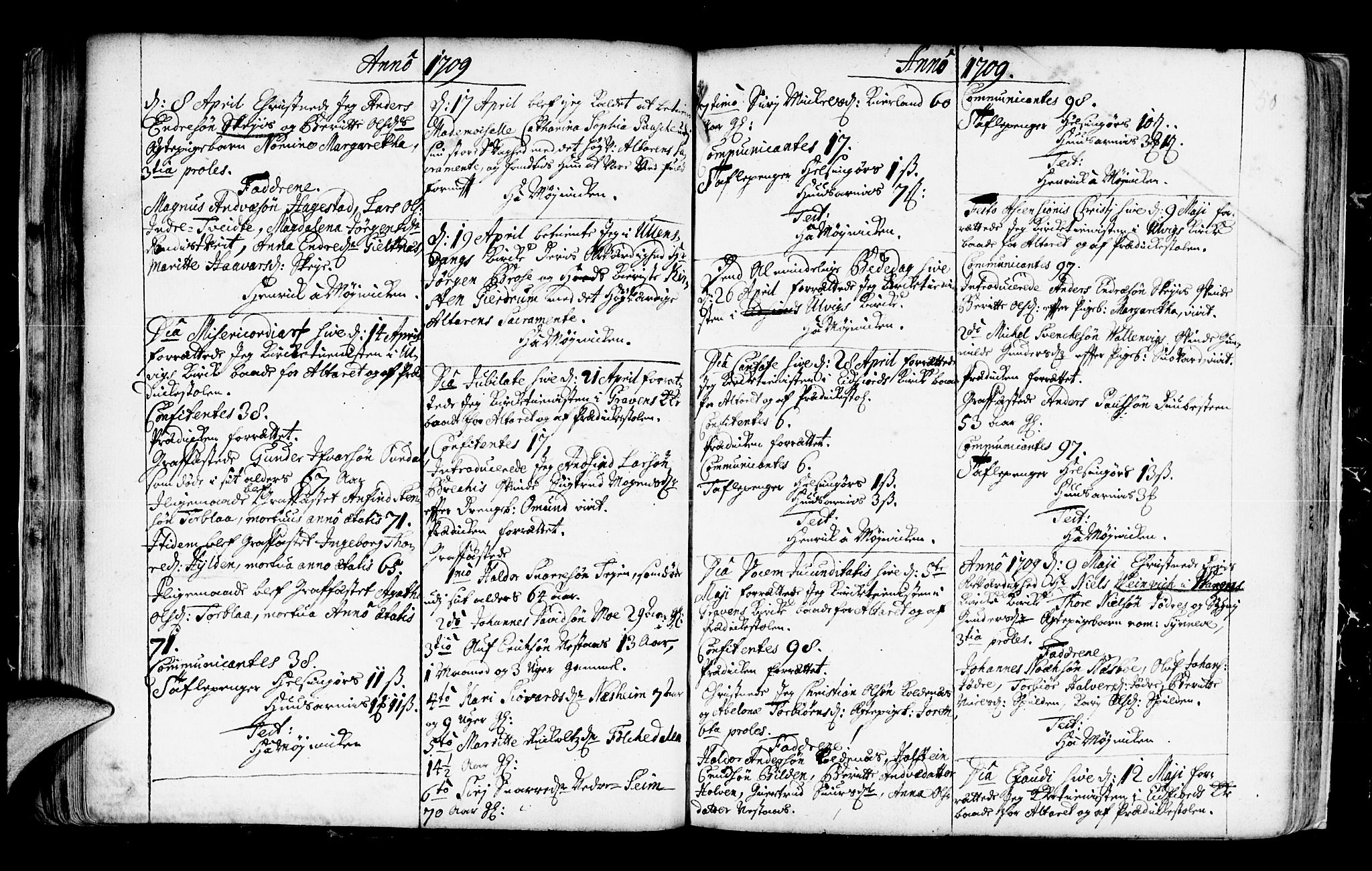 Ulvik sokneprestembete, SAB/A-78801/H/Haa: Parish register (official) no.  A 3, 1706-1715, p. 50